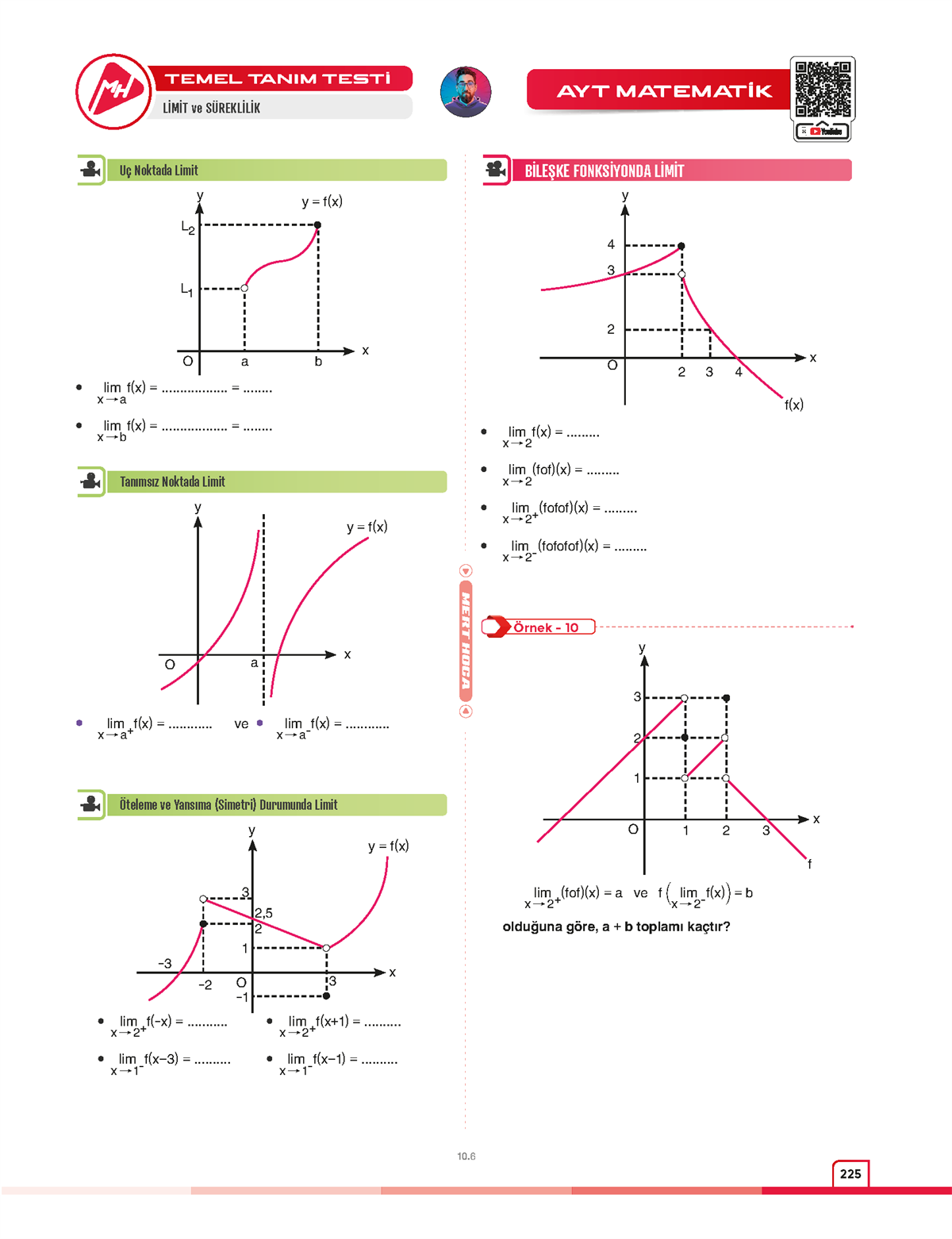 90 Günde AYT Matematik Video Ders Kitabı-2024