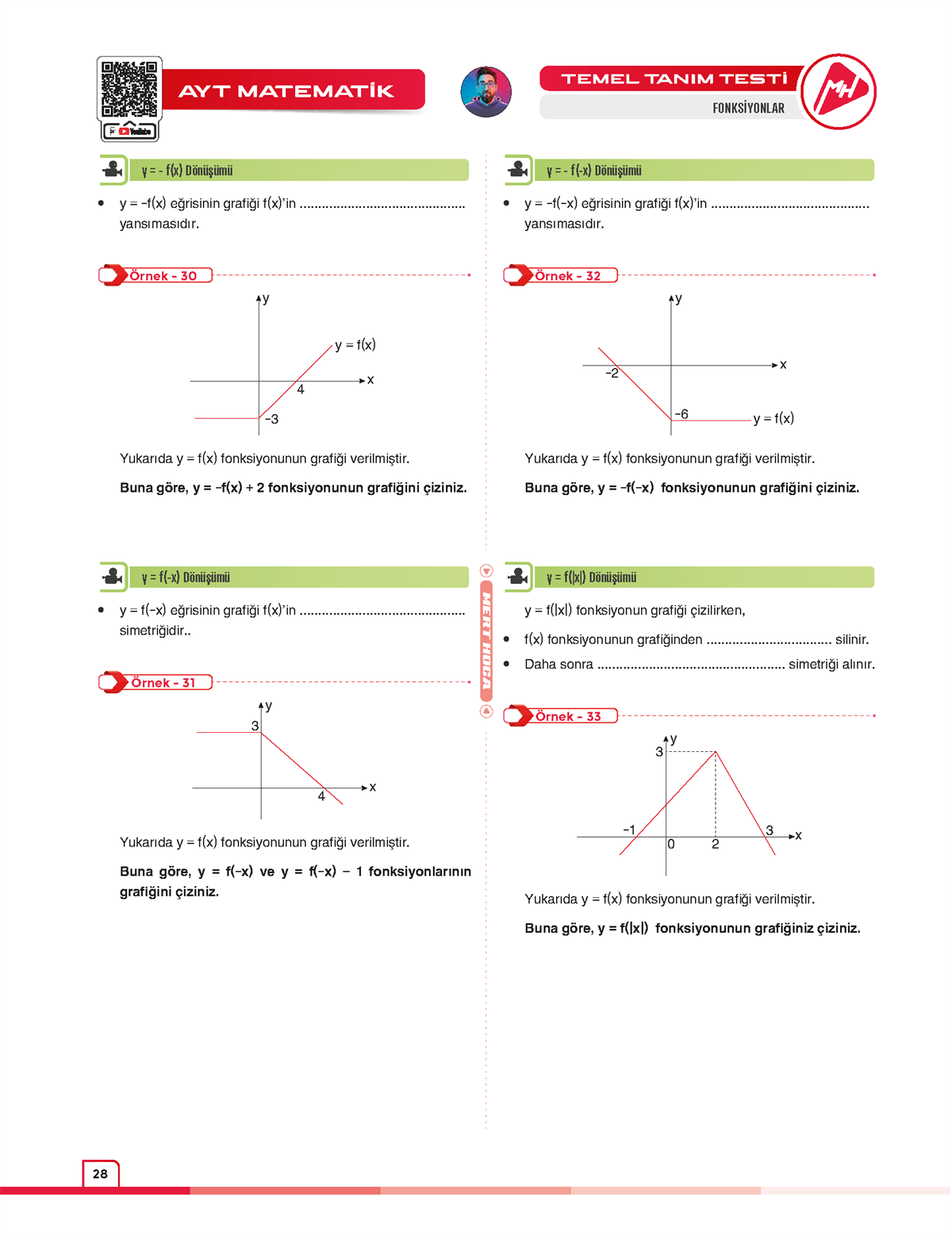90 Günde AYT Matematik Video Ders Kitabı-2024