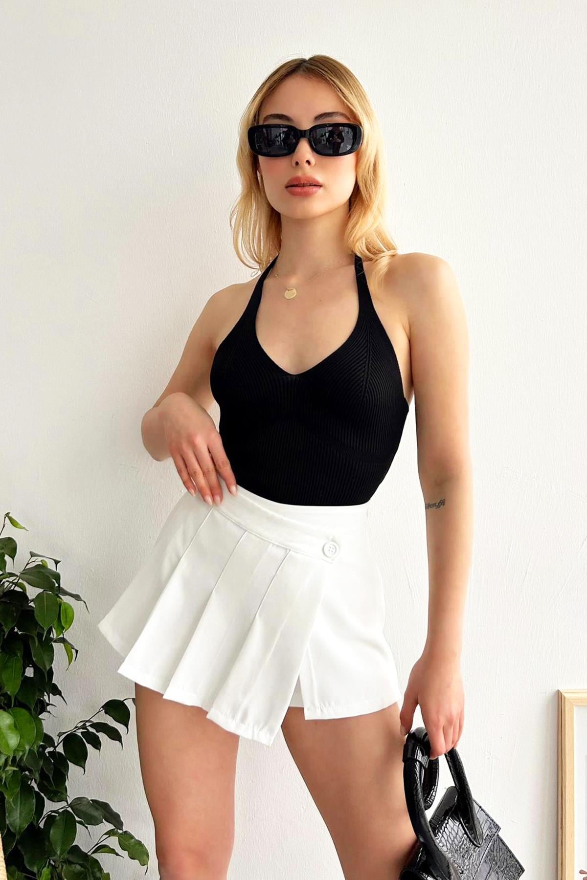 ŞortetekDüğmeli Şortetek