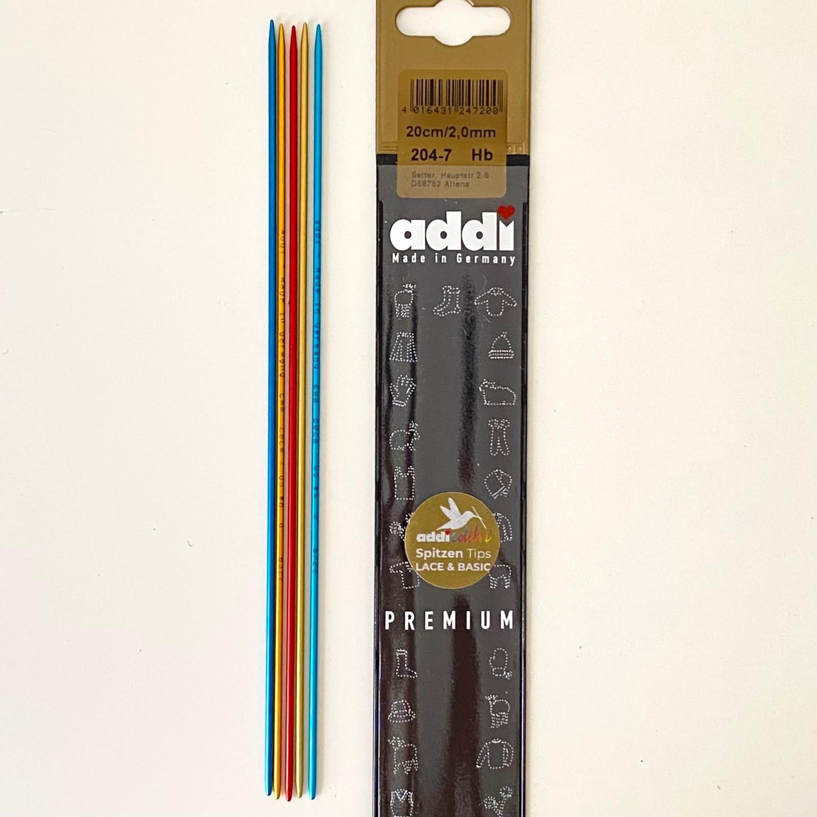 Addi 20 Cm 5' li Renkli Çorap Şişi 204-7  2 Mm