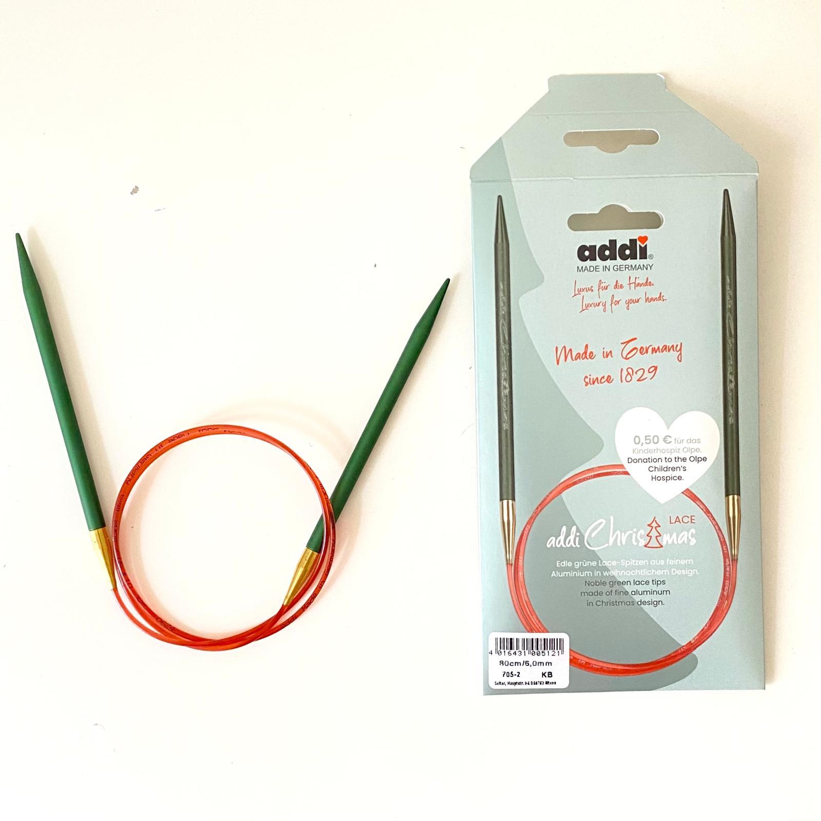 Addi Misinalı Şiş 80 Cm Yılbaşı Tasarımlı Özel seri 6 Mm