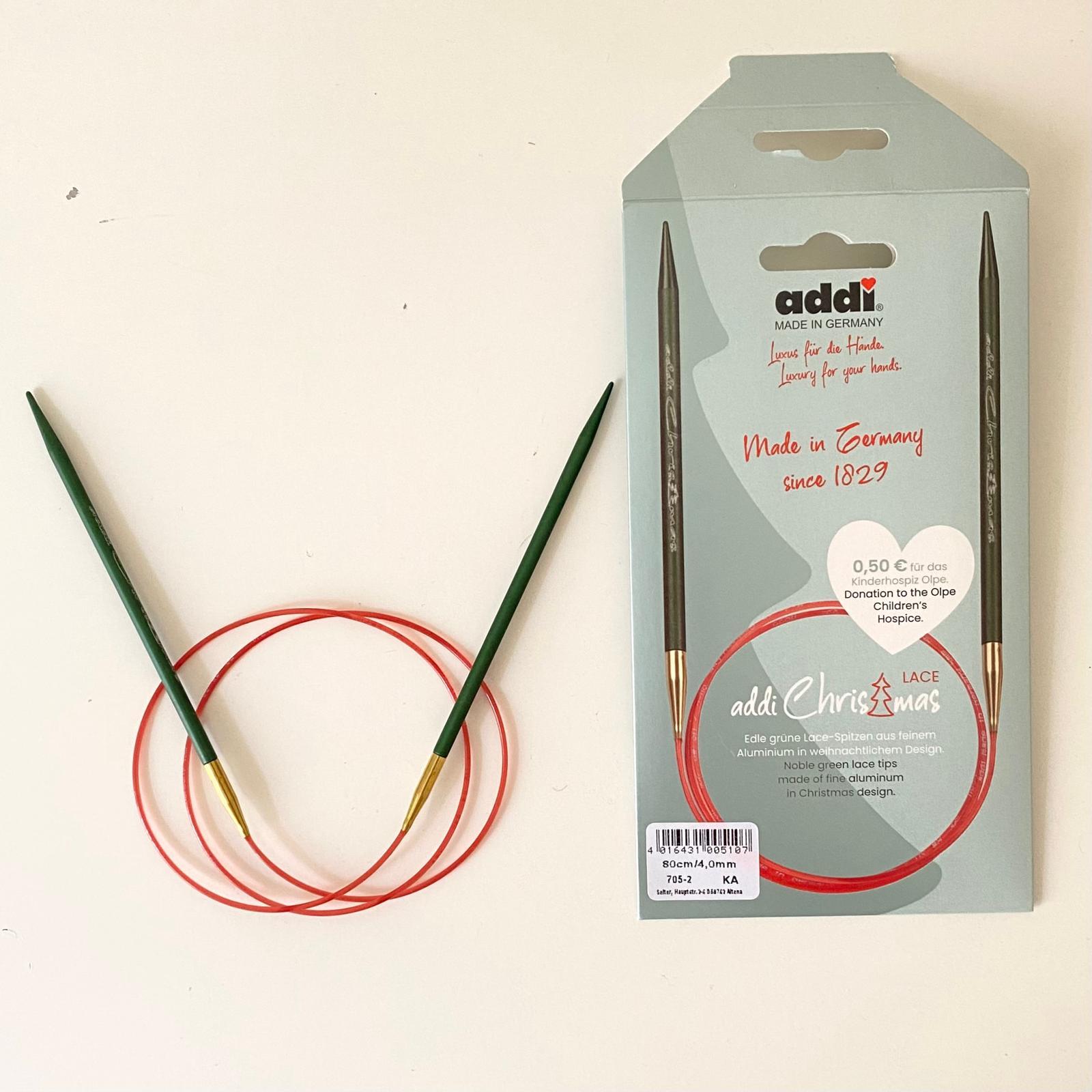 Addi Misinalı Şiş 80 Cm Yılbaşı Tasarımlı Özel seri 4 Mm