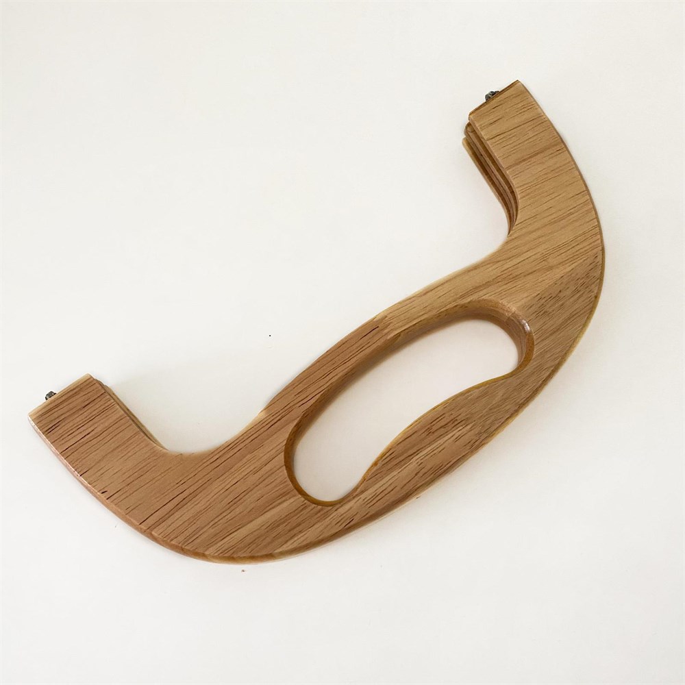 Ahşap Saplı Burs 25 Cm Açık Kahve