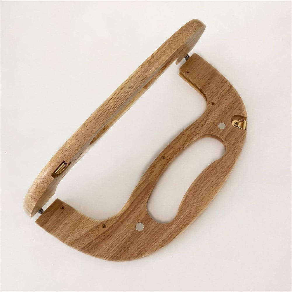 Ahşap Saplı Burs 25 Cm Açık Kahve