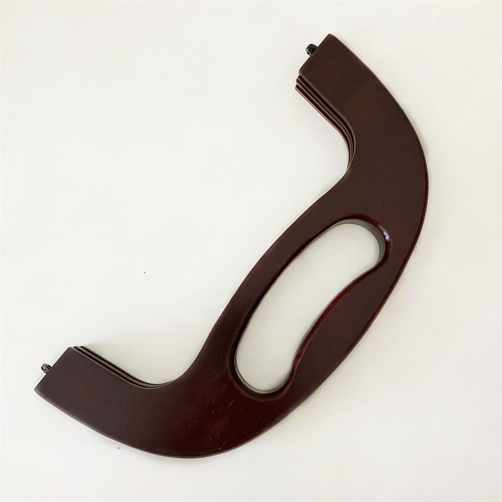 Ahşap Saplı Burs 25 Cm Koyu Kahve