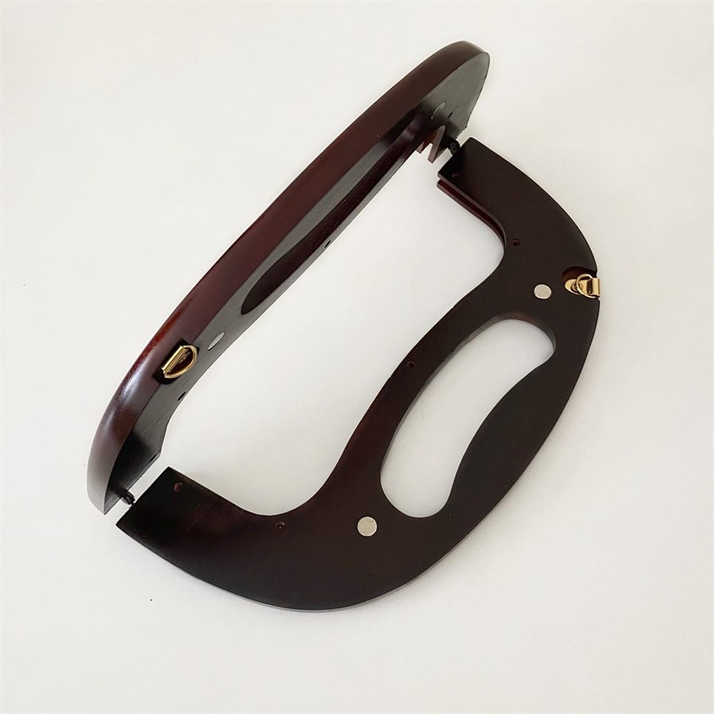 Ahşap Saplı Burs 25 Cm Koyu Kahve