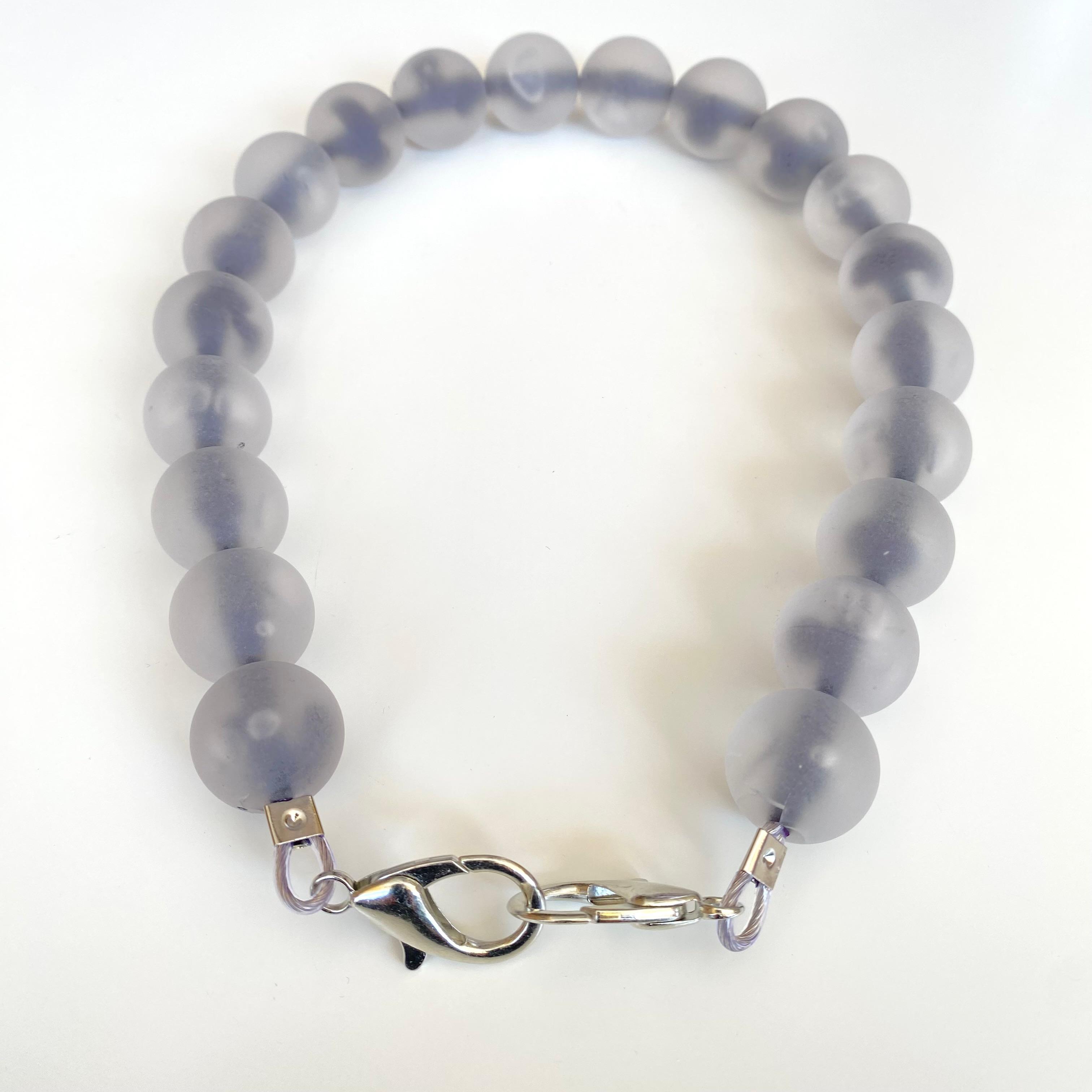 Akrilik Buzlu Çanta Sapı Ba-0078 45 Cm Şeffaf İçi Lacivert