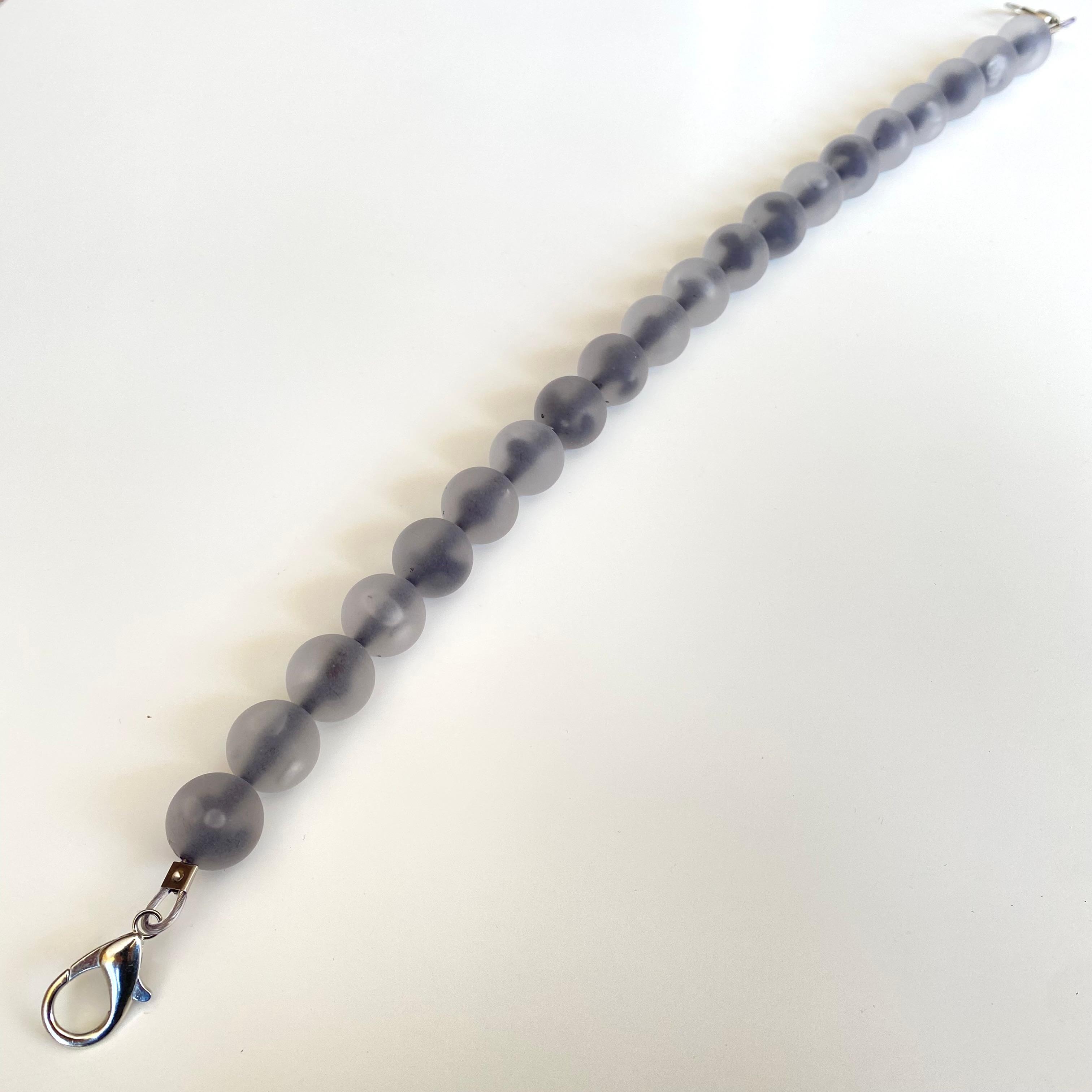 Akrilik Buzlu Çanta Sapı Ba-0078 45 Cm Şeffaf İçi Lacivert