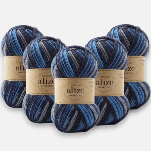 Alize Wooltime 11011 Örgü İpi %75 Yünlü 5 Adet