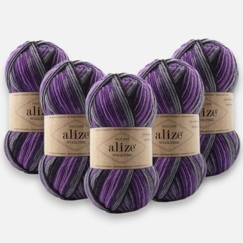 Alize Wooltime 11013 Örgü İpi %75 Yünlü 5 Adet