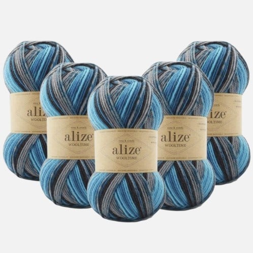 Alize Wooltime 11017 Örgü İpi %75 Yünlü 5 Adet