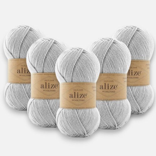 Alize Wooltime 208 Örgü İpi %75 Yünlü 5 Adet
