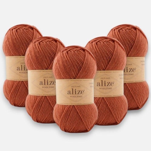 Alize Wooltime 433 Örgü İpi %75 Yünlü 5 Adet