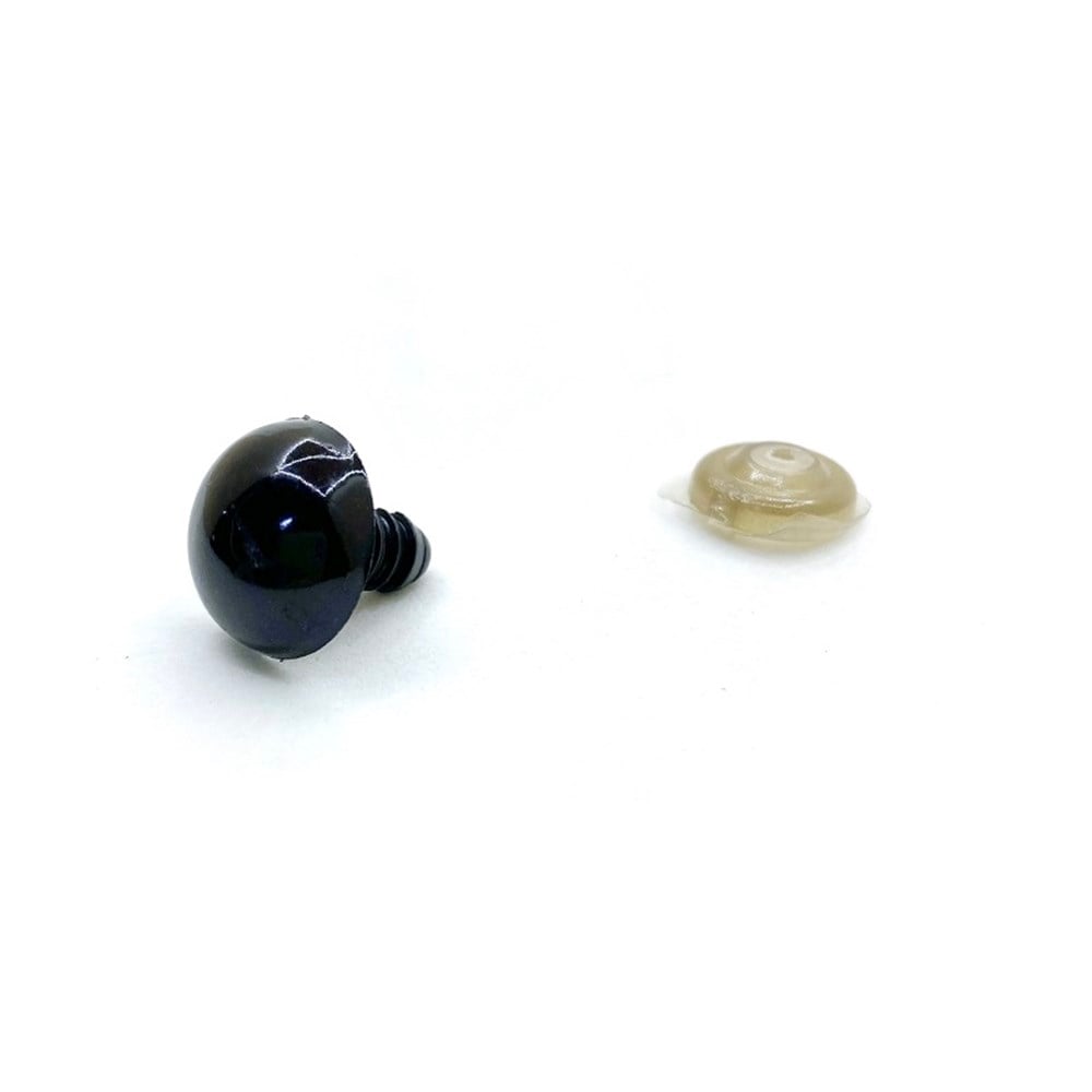 Amigurumi Vidalı Göz 8mm ( Çift ) Siyah