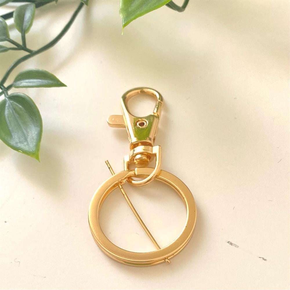 Anahtarlık Halkası Papağan Model Altın