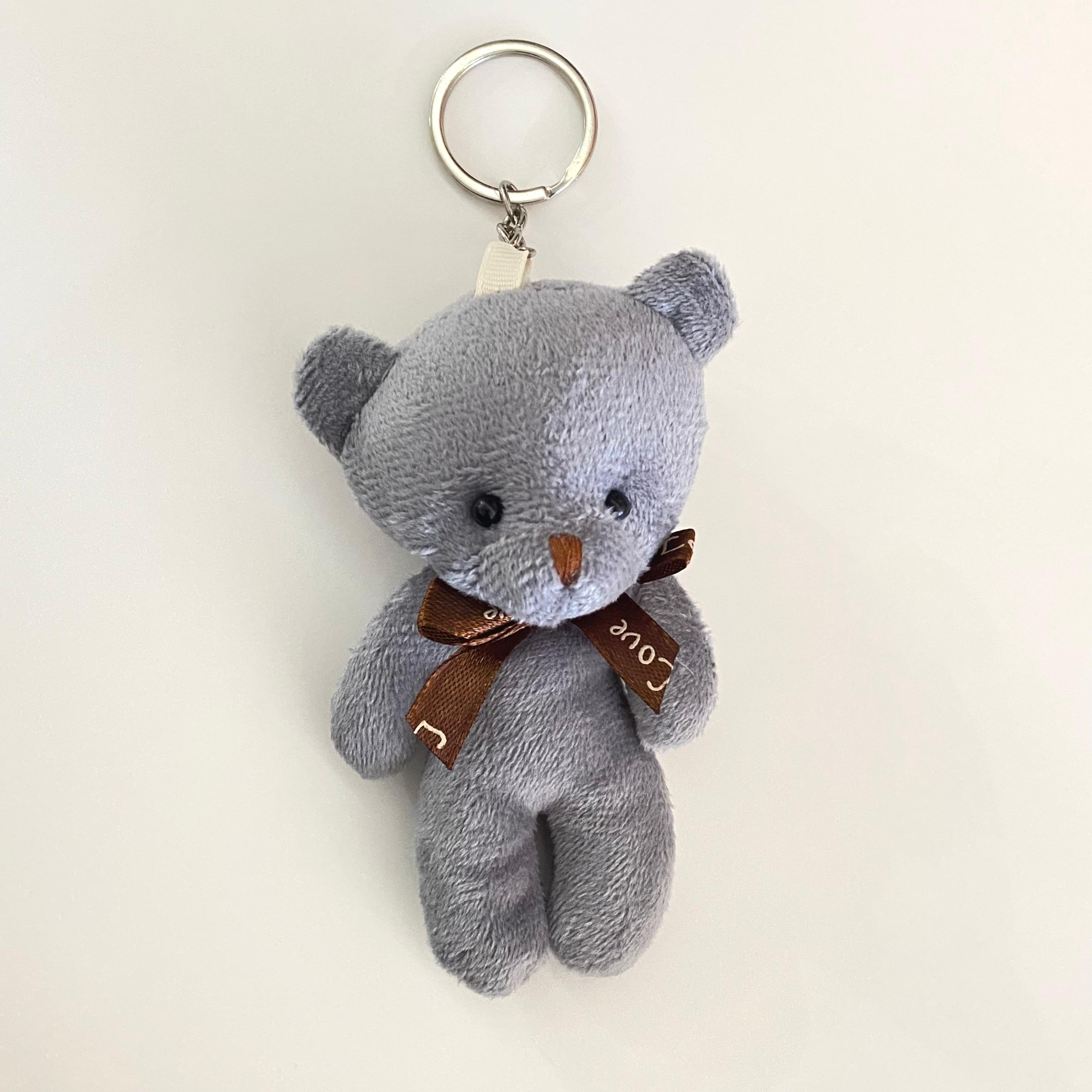 Ayıcıklı Anahtarlık Gri