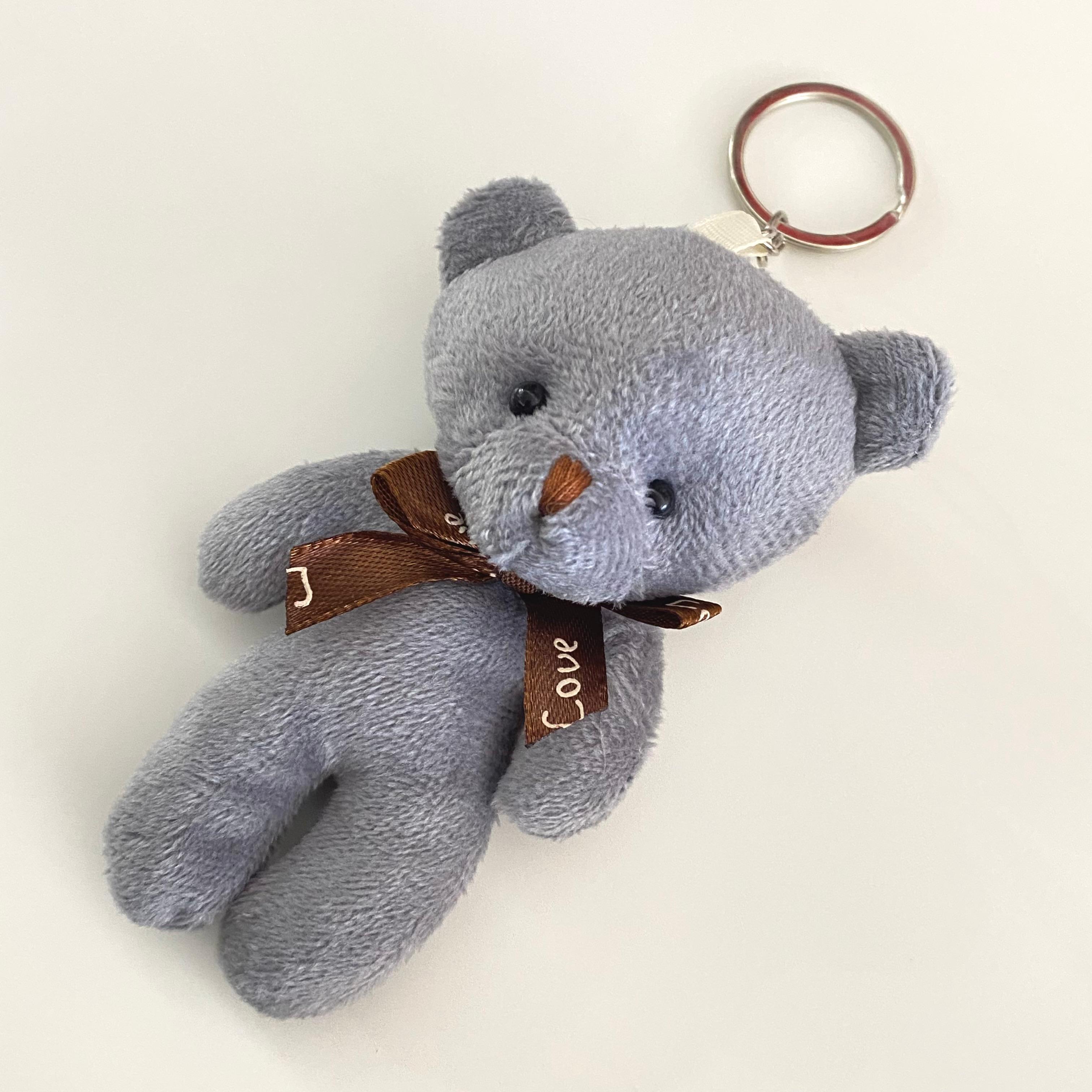 Ayıcıklı Anahtarlık Gri