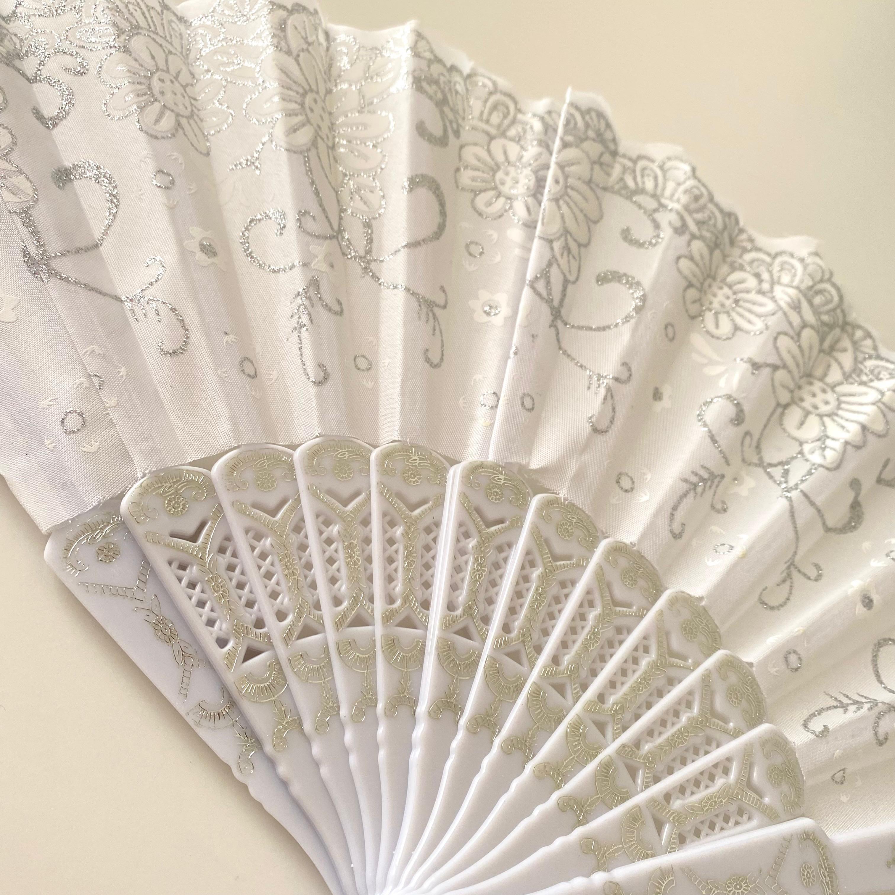 Beyaz Gümüş Simli Gelin Nedime Yelpazesi, Bride To Be Bekarlığa Veda Partisi Kına Gecesi, Hediyelik 12 Adet