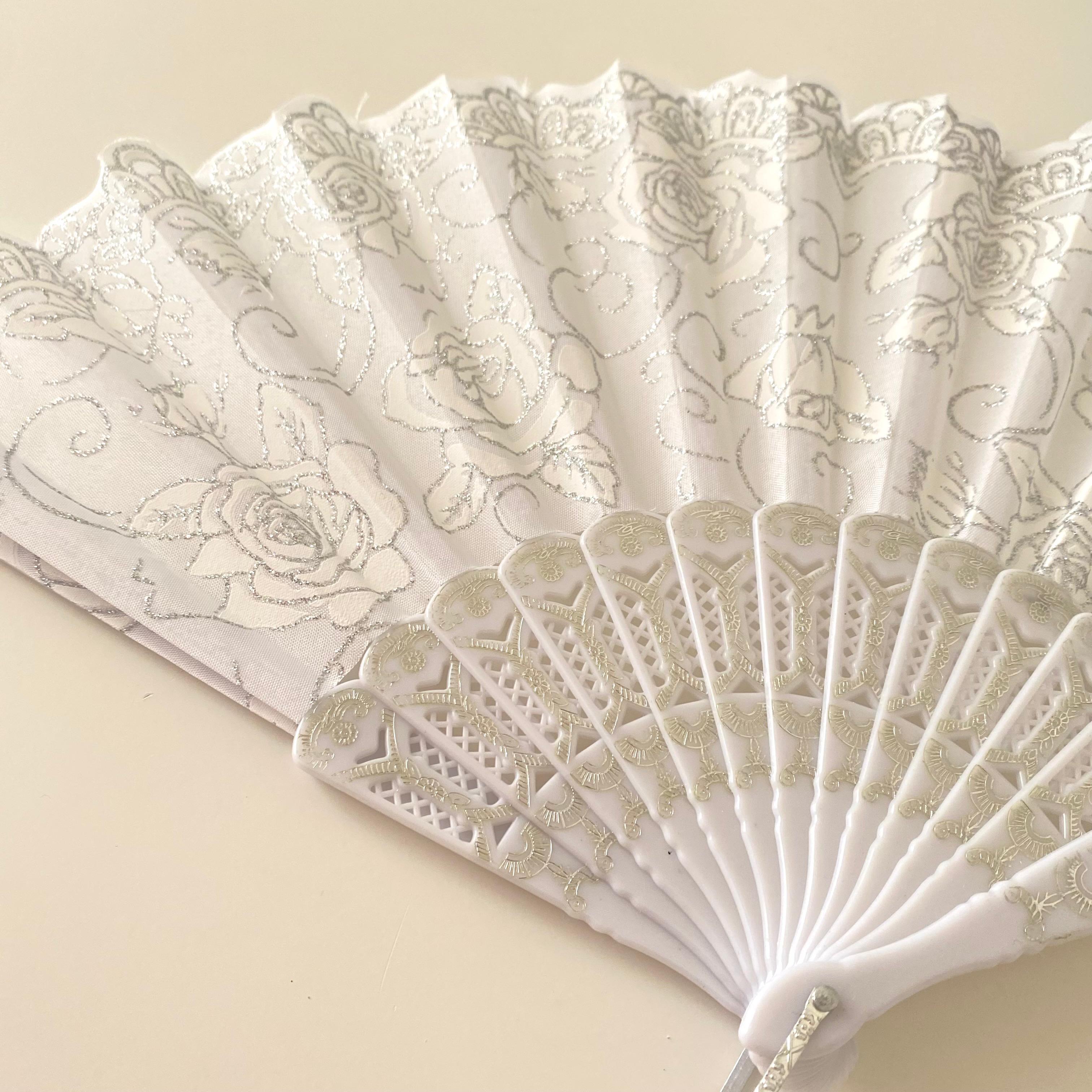 Beyaz Gümüş Simli Gelin Nedime Yelpazesi, Bride To Be Bekarlığa Veda Partisi Kına Gecesi, Hediyelik 12 Adet