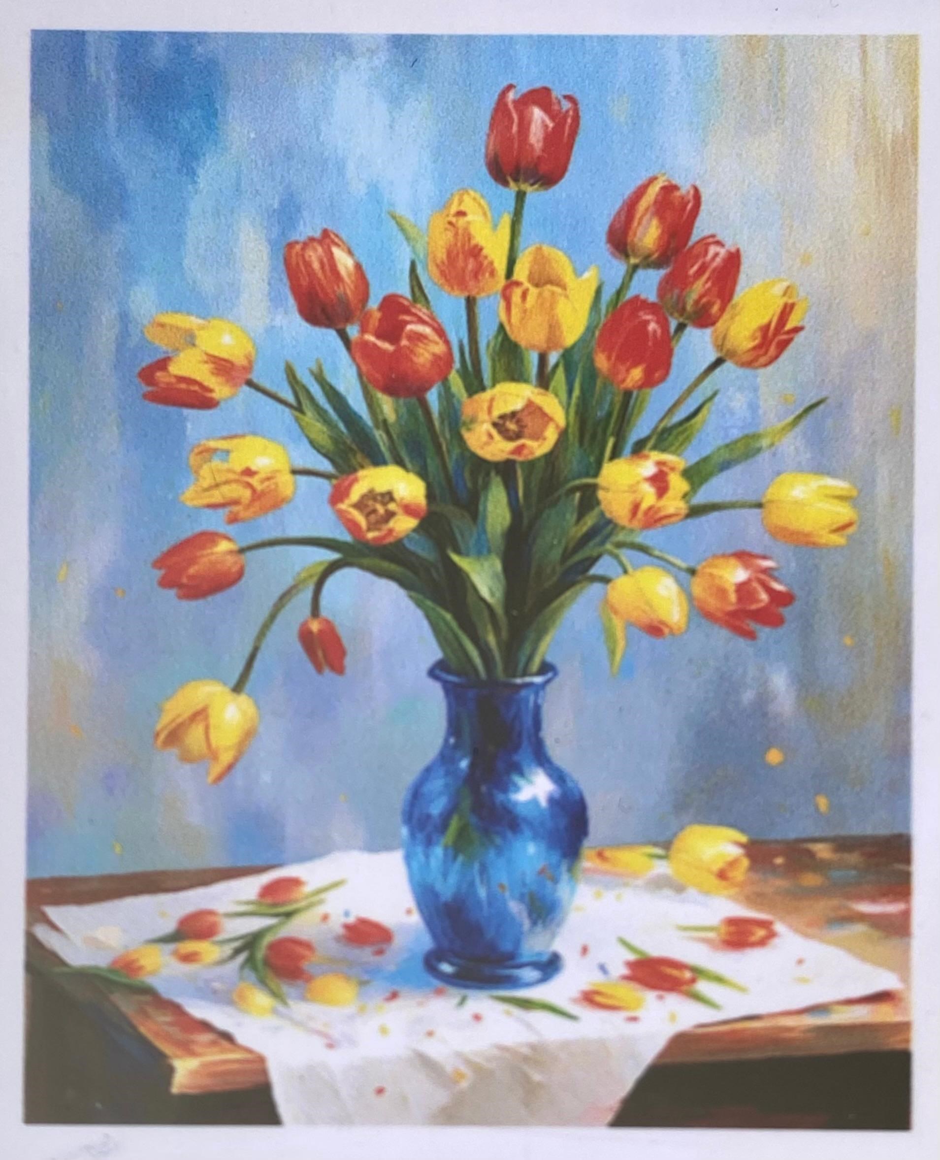 Boncuklu Taşlı Pano Çocuklar İçin Mozaik Elmas Goblen Diamond Tablo 30 X 40 Cm Çiçekler