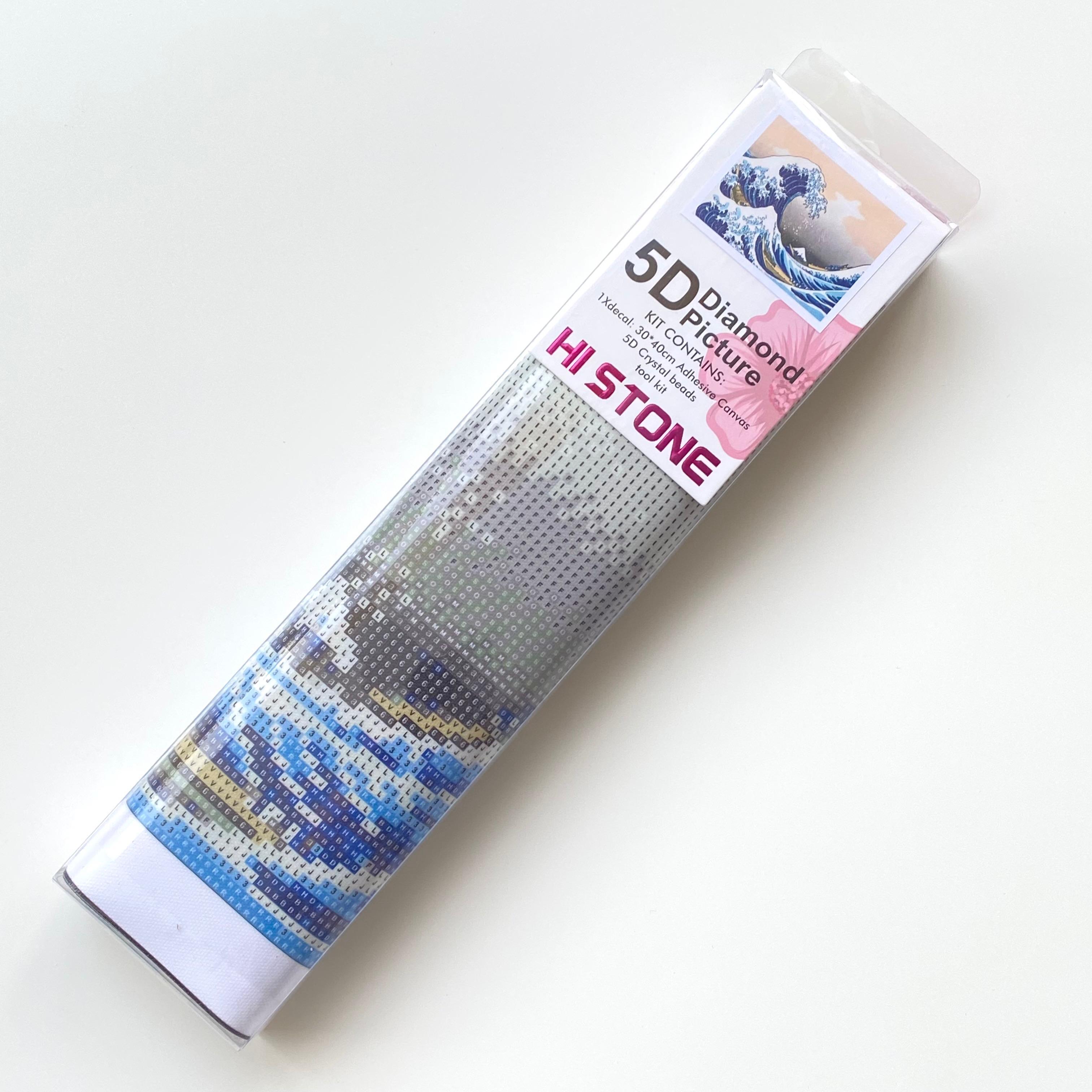 Boncuklu Taşlı Pano Çocuklar İçin Mozaik Elmas Goblen Diamond Tablo 30x 40 Cm Deniz Dalgası