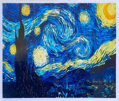 Boncuklu Taşlı Pano Mozaik Elmas Goblen Diamond Tablo 40x 50 Cm Yıldızlı Gece