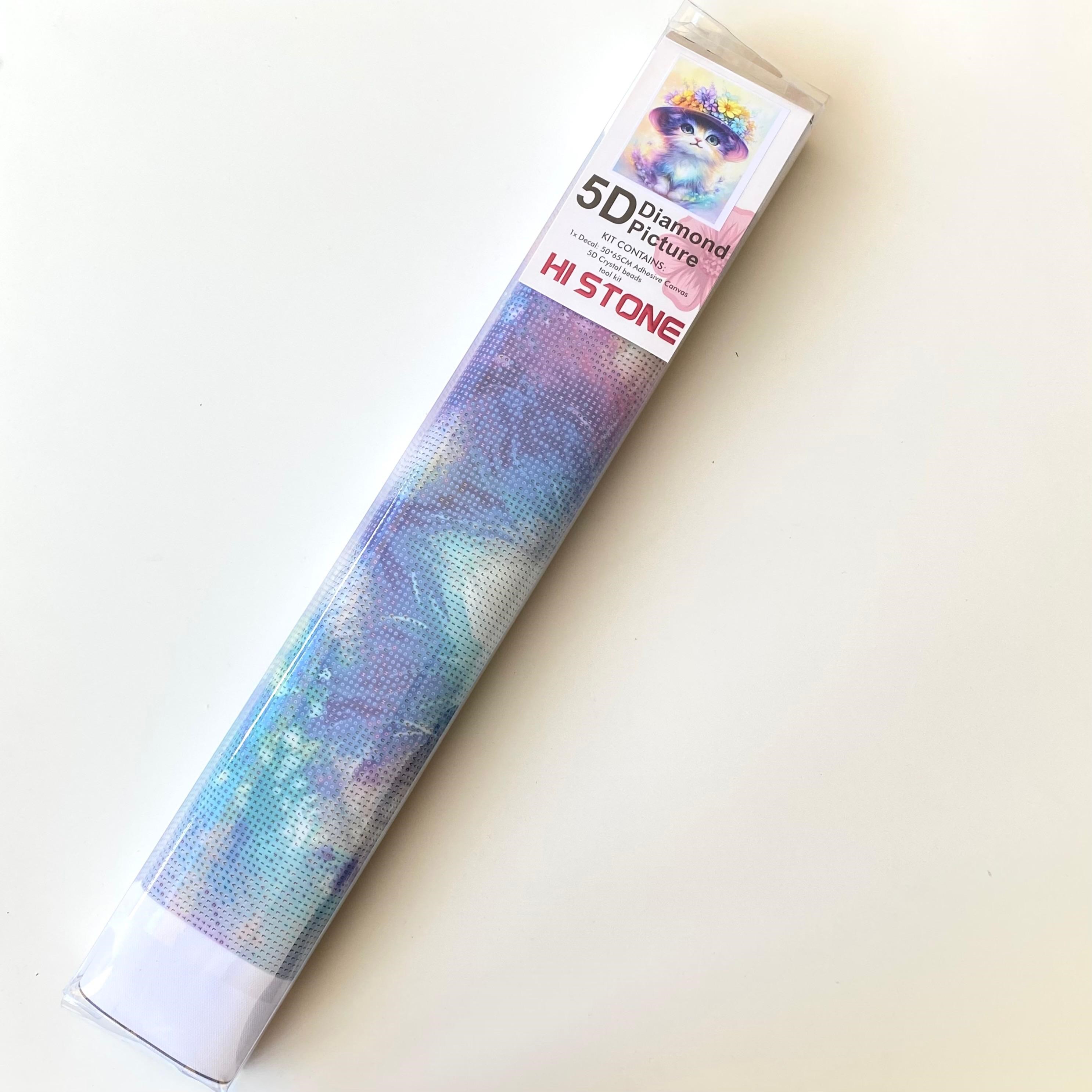 Boncuklu Taşlı Pano Mozaik Elmas Goblen Çocuklar İçin Diamond Tablo 50 X 65 Cm Huzurlu Kedi