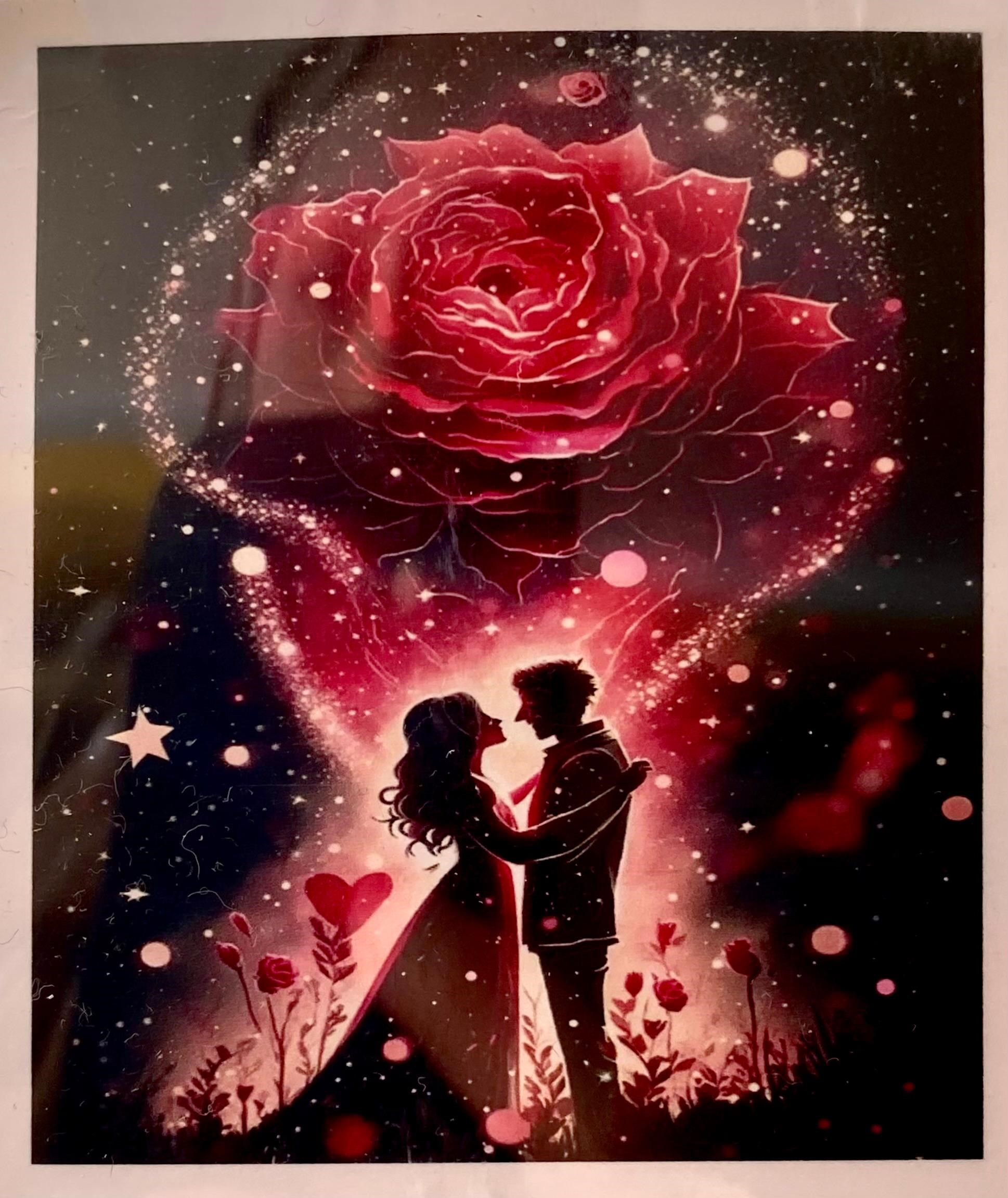 Boncuklu Taşlı Pano Mozaik Elmas Goblen Çocuklar İçin Diamond Tablo 50 X 65 Cm Aşk