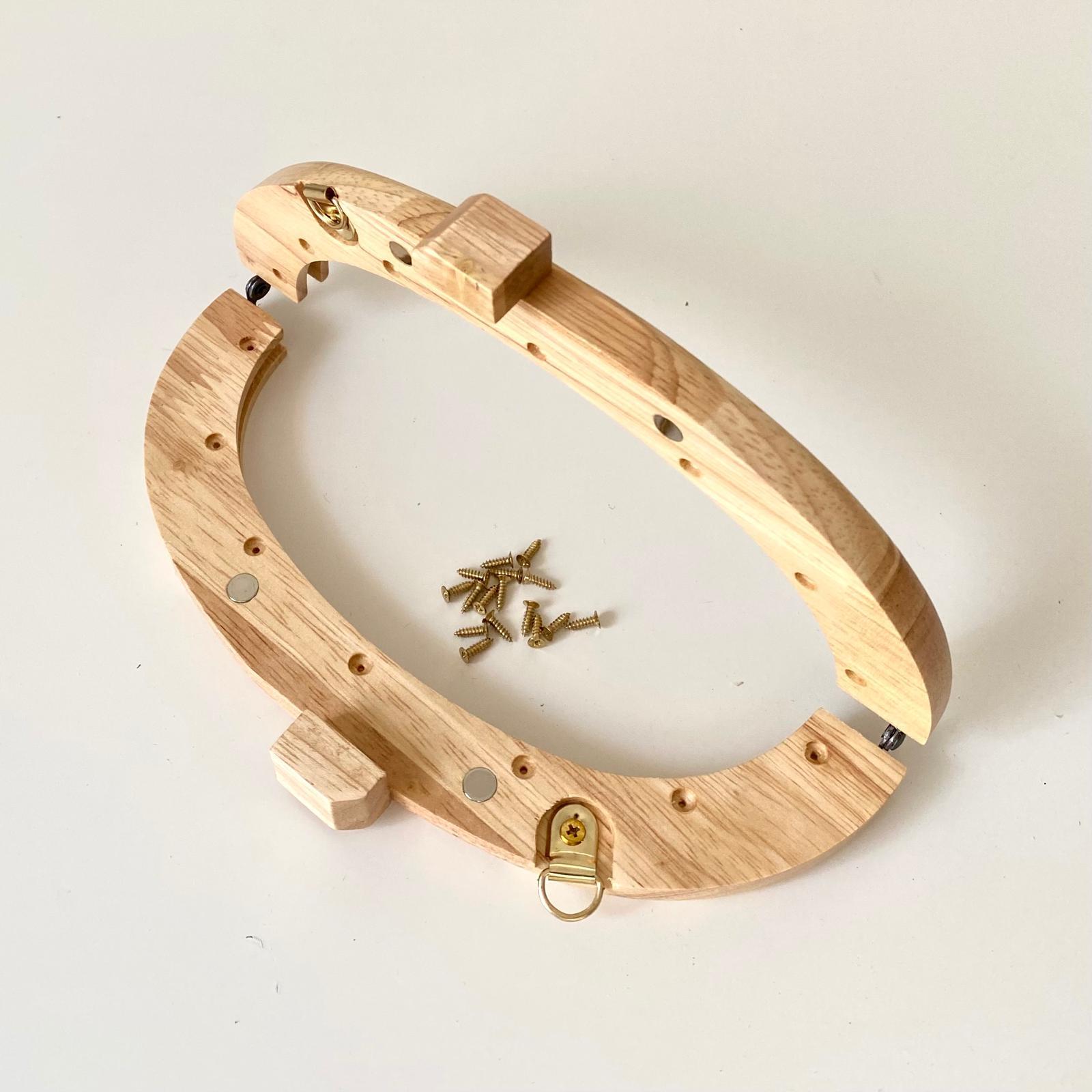 Çanta Bursu Oval Slim Açık Kahve 20 Cm