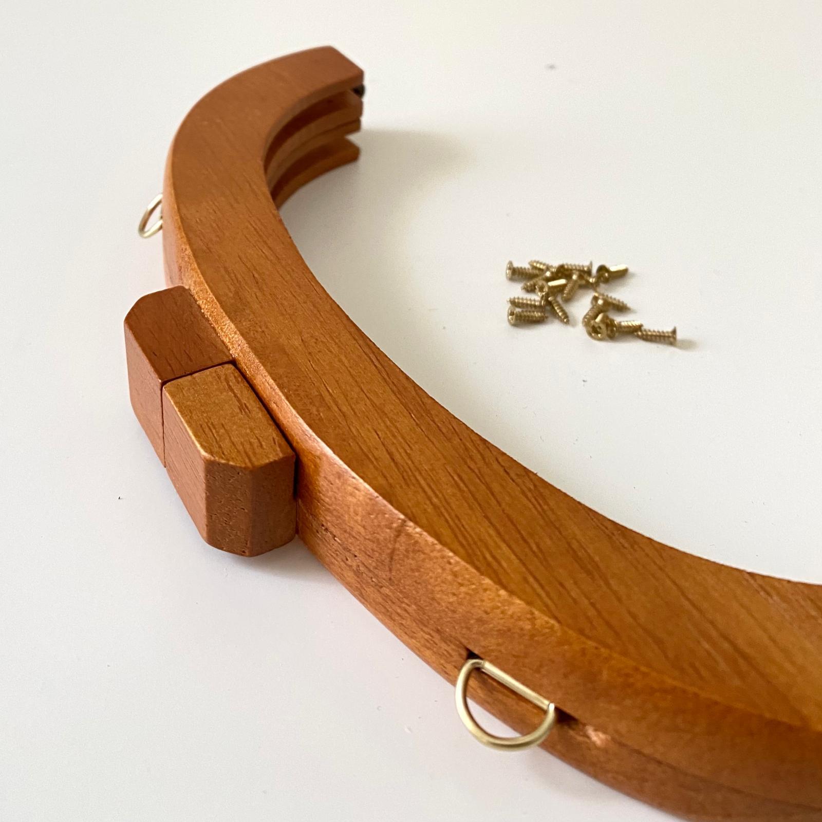 Çanta Bursu Oval Slim Kahve 20 Cm