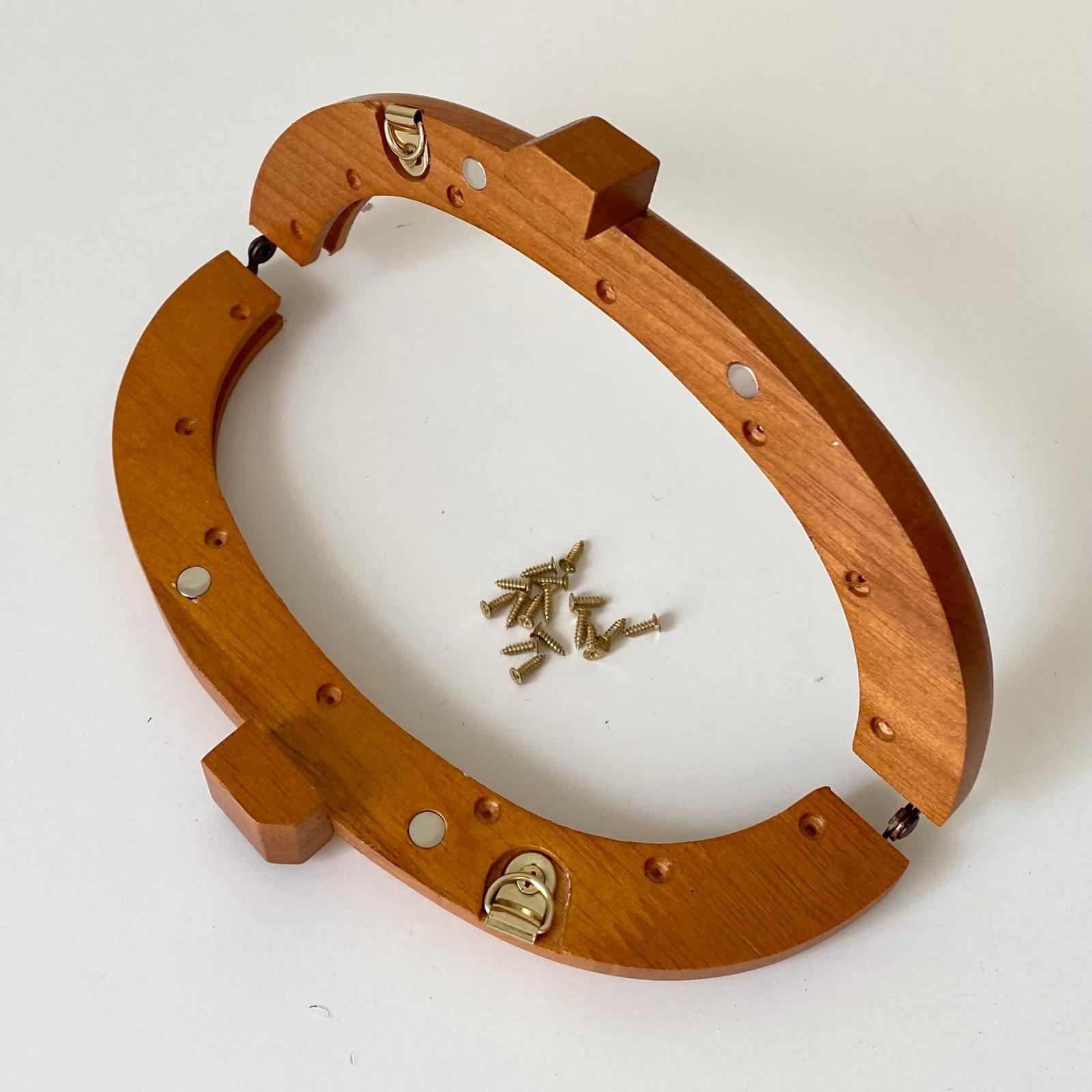 Çanta Bursu Oval Slim Kahve 20 Cm