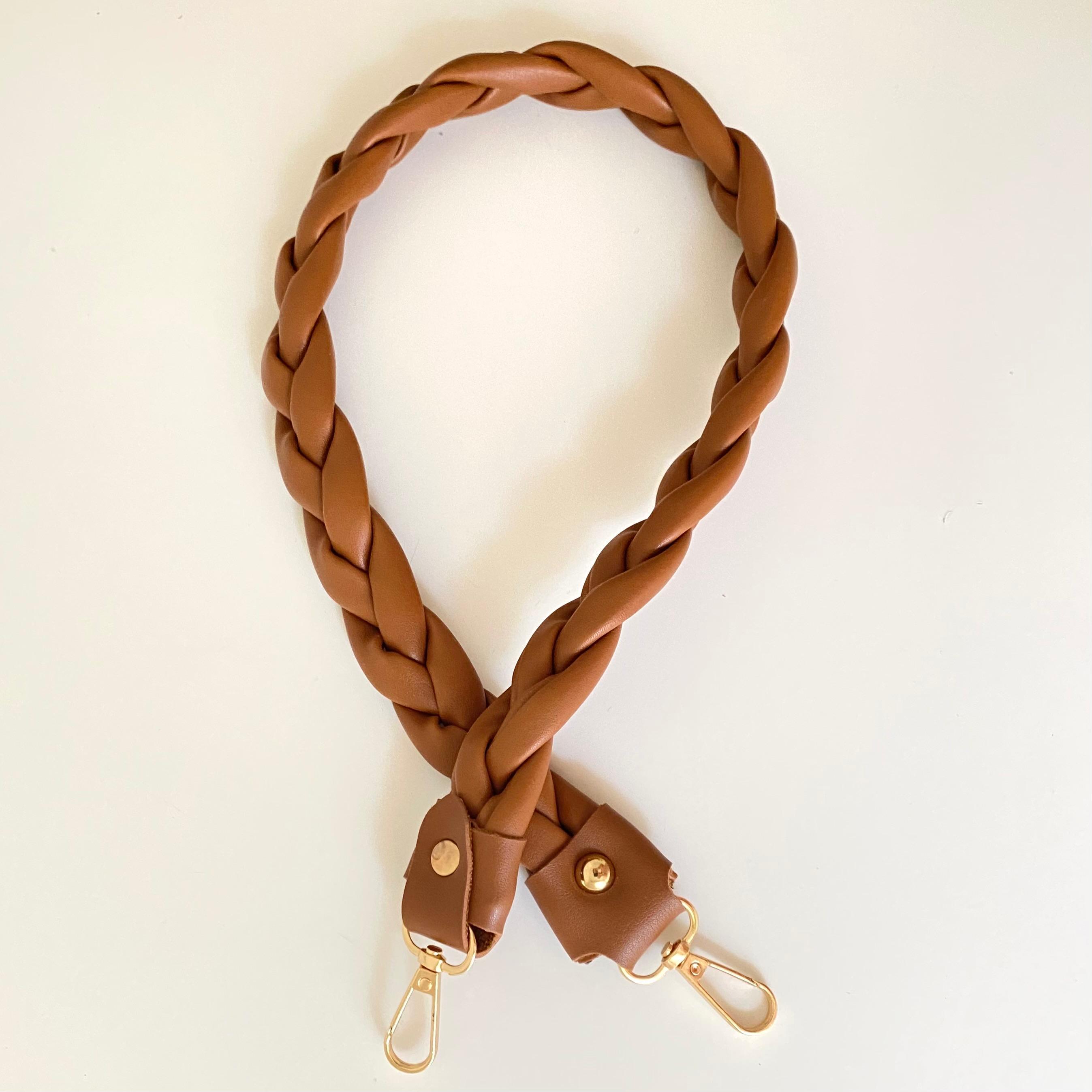 Çanta Sapı Suni Deri Saç Örgüsü Model 70 Cm* 3.5 Cm Taba