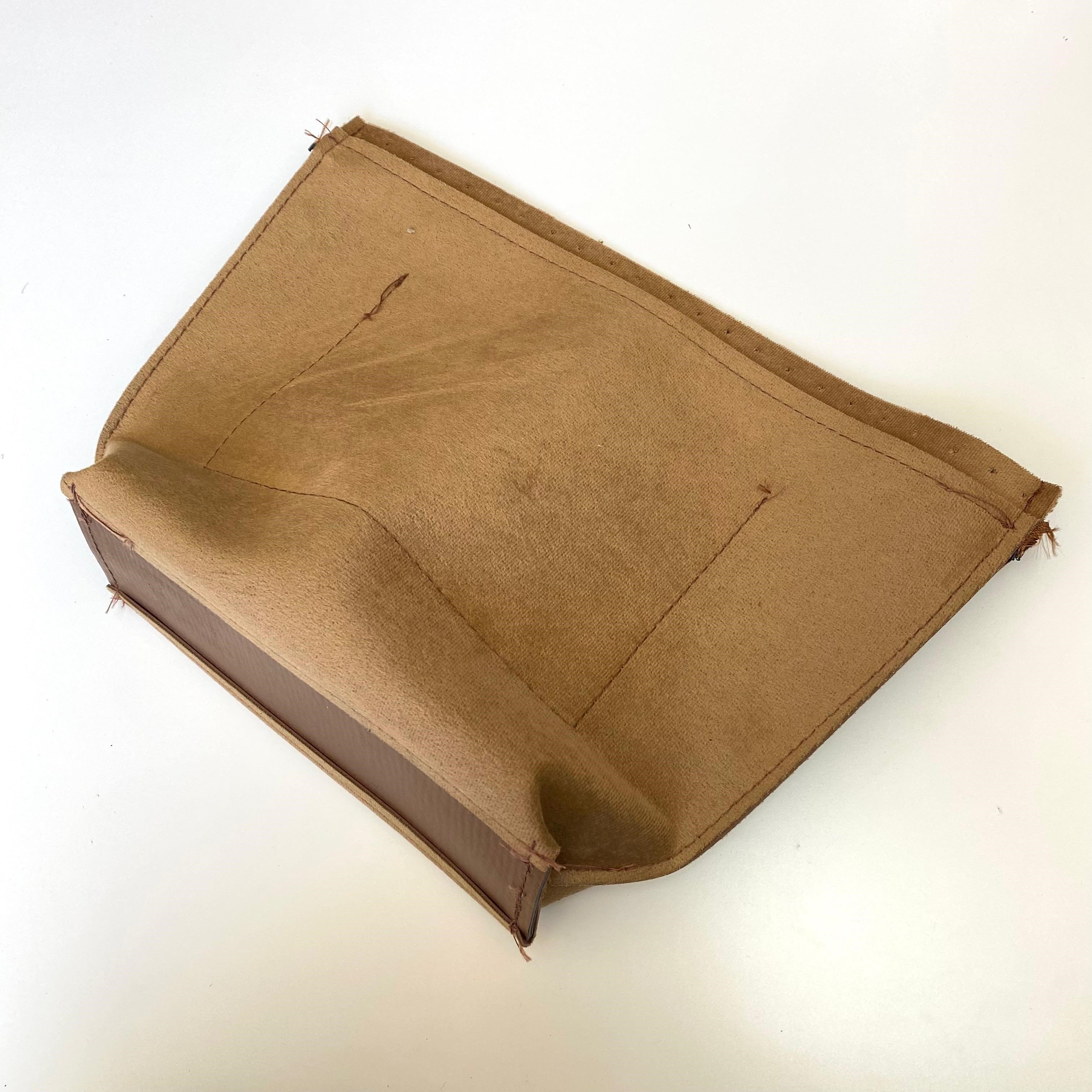 Çanta Tabanlı Deri Çanta Astarı Örgü Aksesuarı 35 X 25 Cm Taba