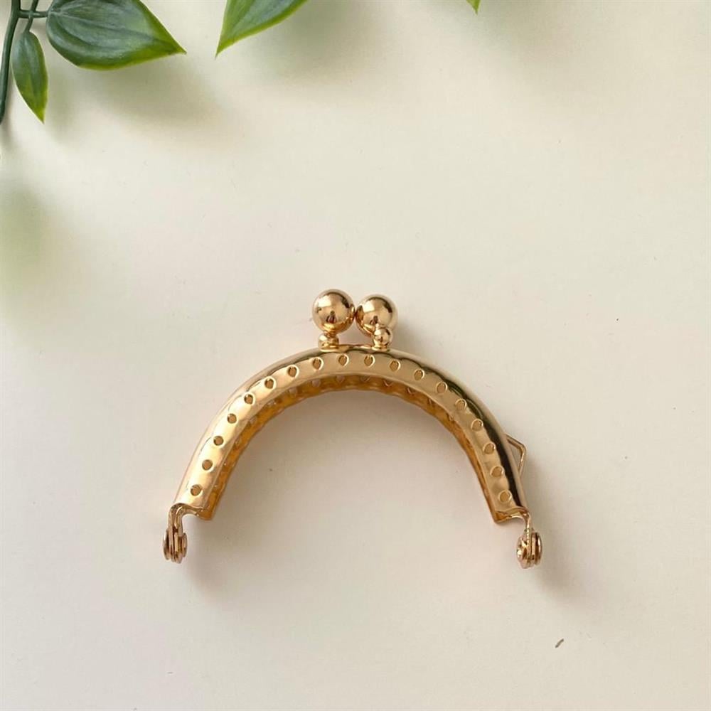 Çanta ve Cüzdan Klipsi Altın Renk Oval Model 6,5 Cm