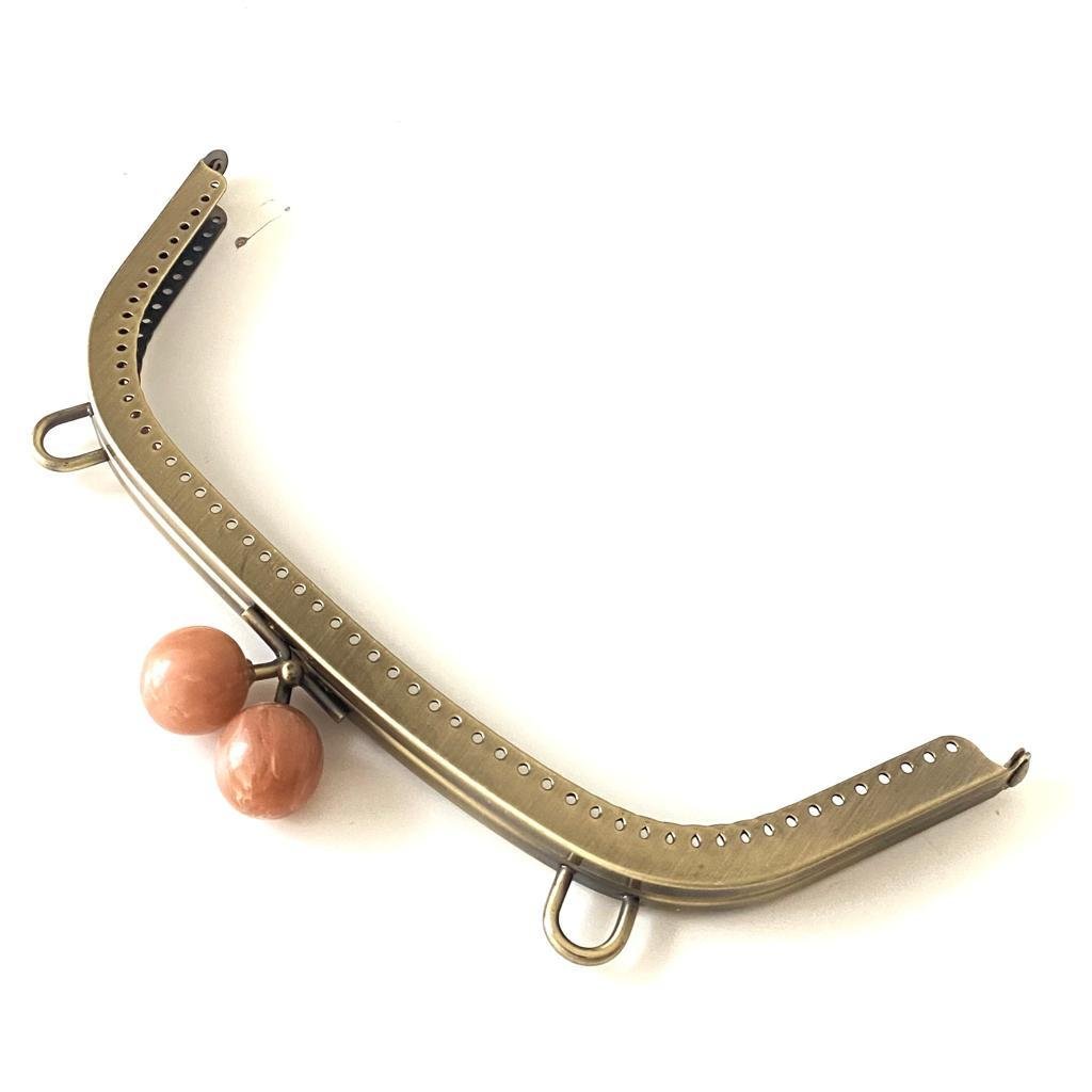 Çanta ve Cüzdan Klipsi Antik Renk Somon Başlı 23 Cm