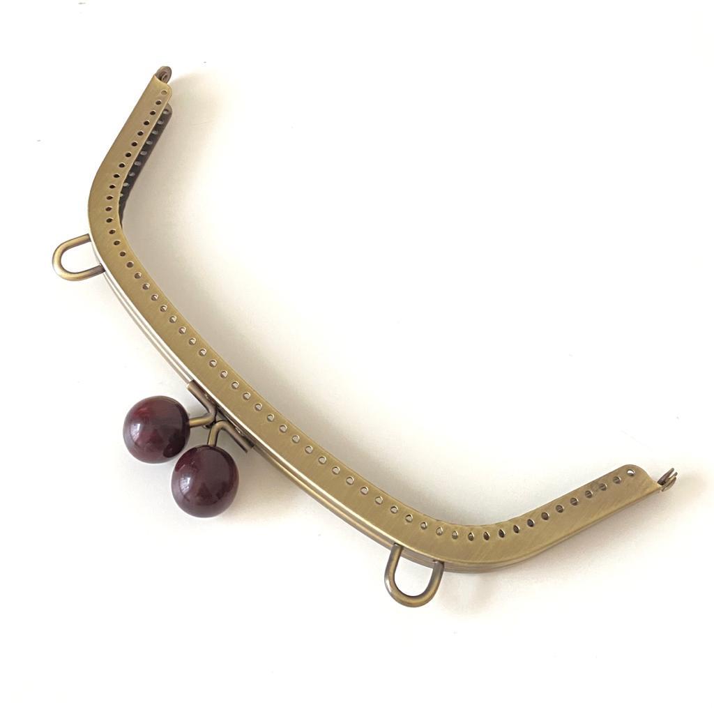 Çanta ve Cüzdan Klipsi Antik Renk Yanık Kahve Başlı 23 Cm