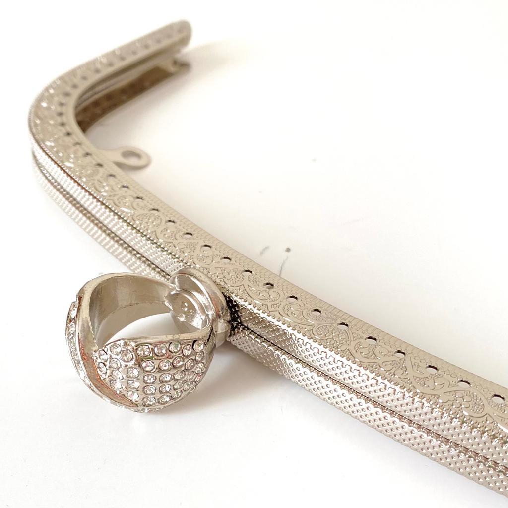 Çanta ve Cüzdan Klipsi Gümüş Renk Gümüş Halka Başlı 23 Cm