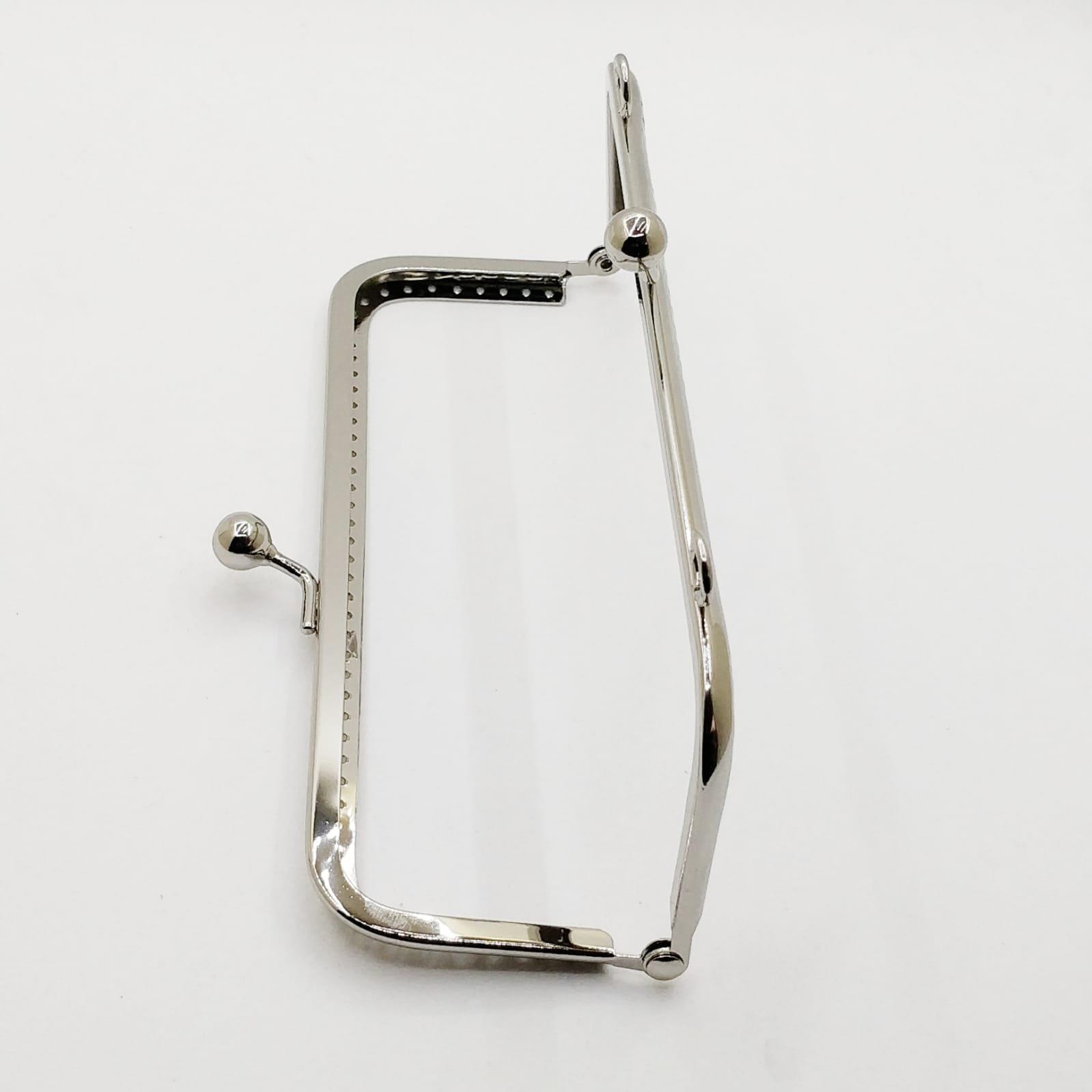 Çanta ve Cüzdan Klipsi Gümüş Renk Köşeli Model 18 Cm ( ASKILIKLI )