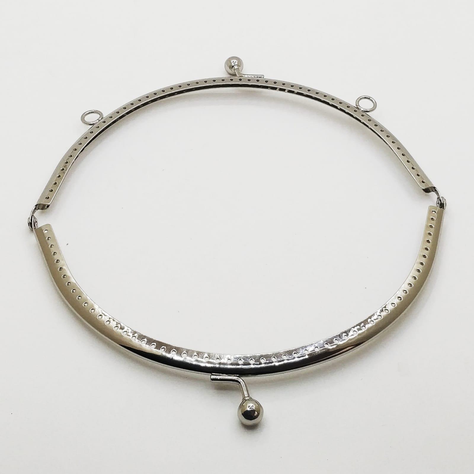 Çanta ve Cüzdan Klipsi Gümüş Renk Oval Model 20 Cm ( ASKILIKLI )