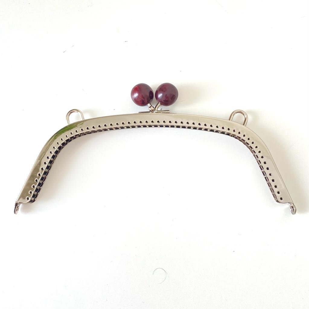 Çanta ve Cüzdan Klipsi Gümüş  Yanık Kahve 23 Cm