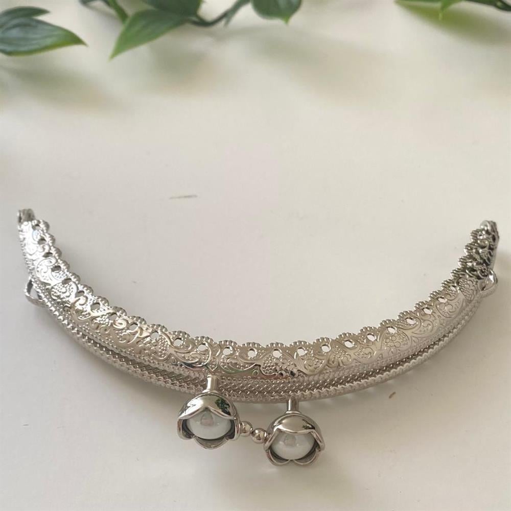 Çanta ve Cüzdan Klipsi İnci Boncuklu 10,5 Cm