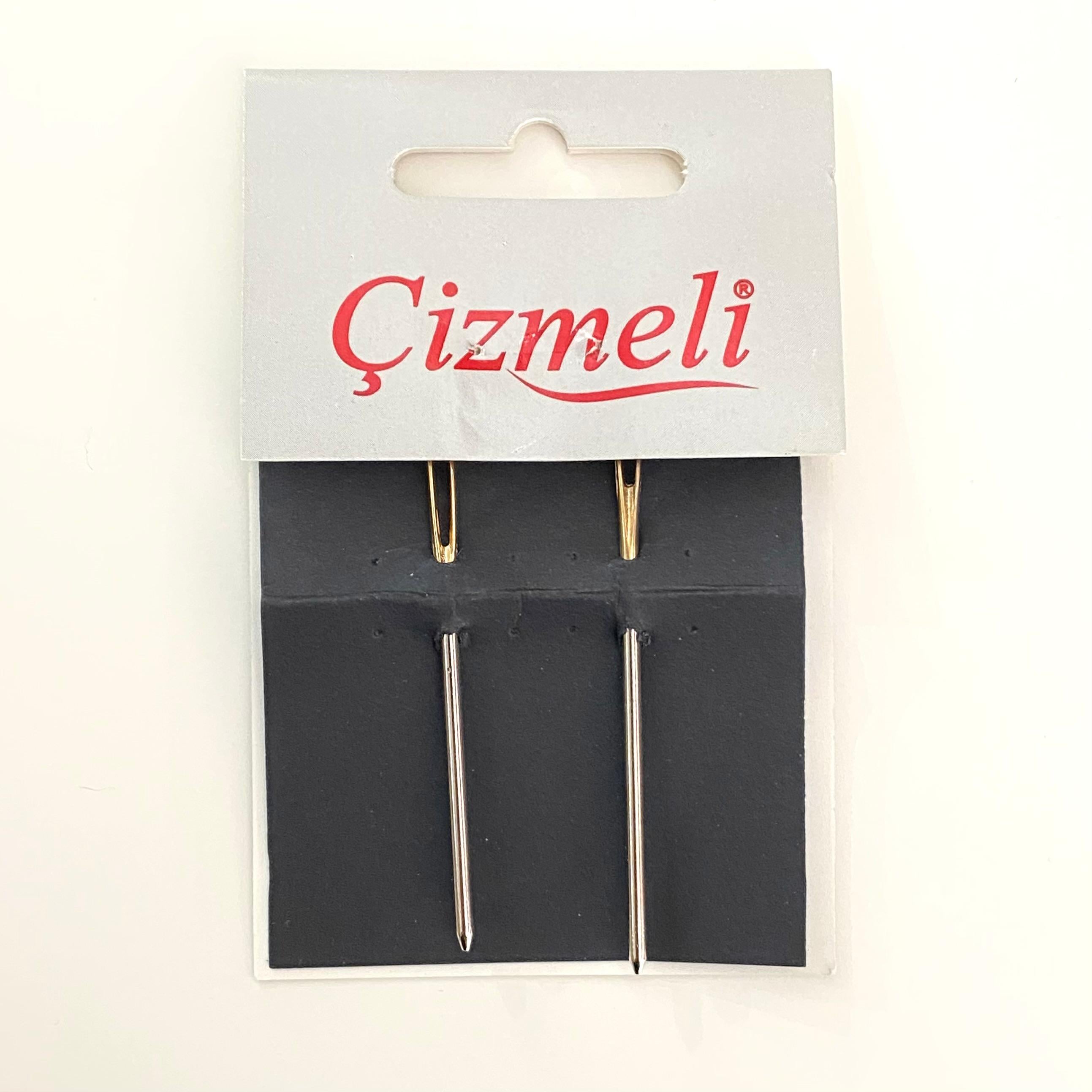 Çizmeli Altın Başlı Kalın 2' li Yün İğnesi