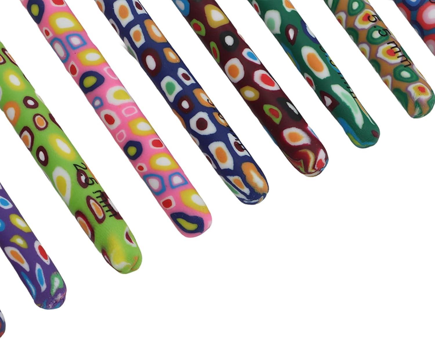 Desenli Saplı Örgü Tığ Seti 12404 | 8 Adet Tığ