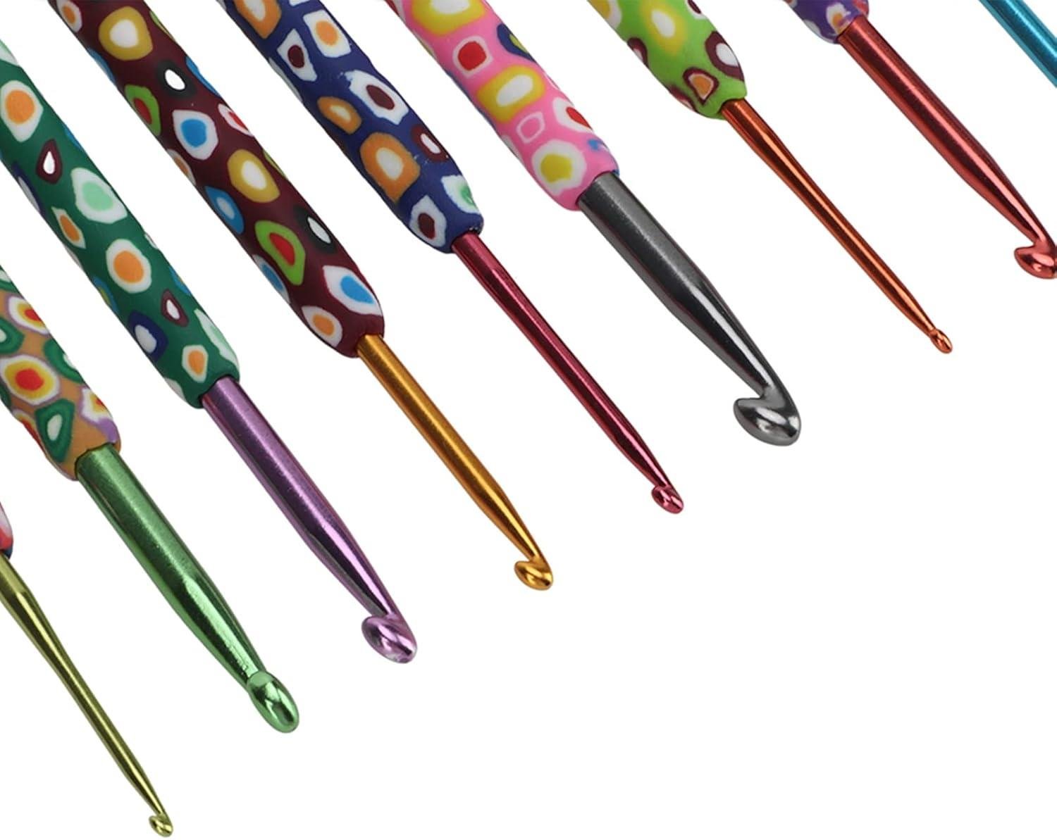 Desenli Saplı Örgü Tığ Seti 12404 | 8 Adet Tığ