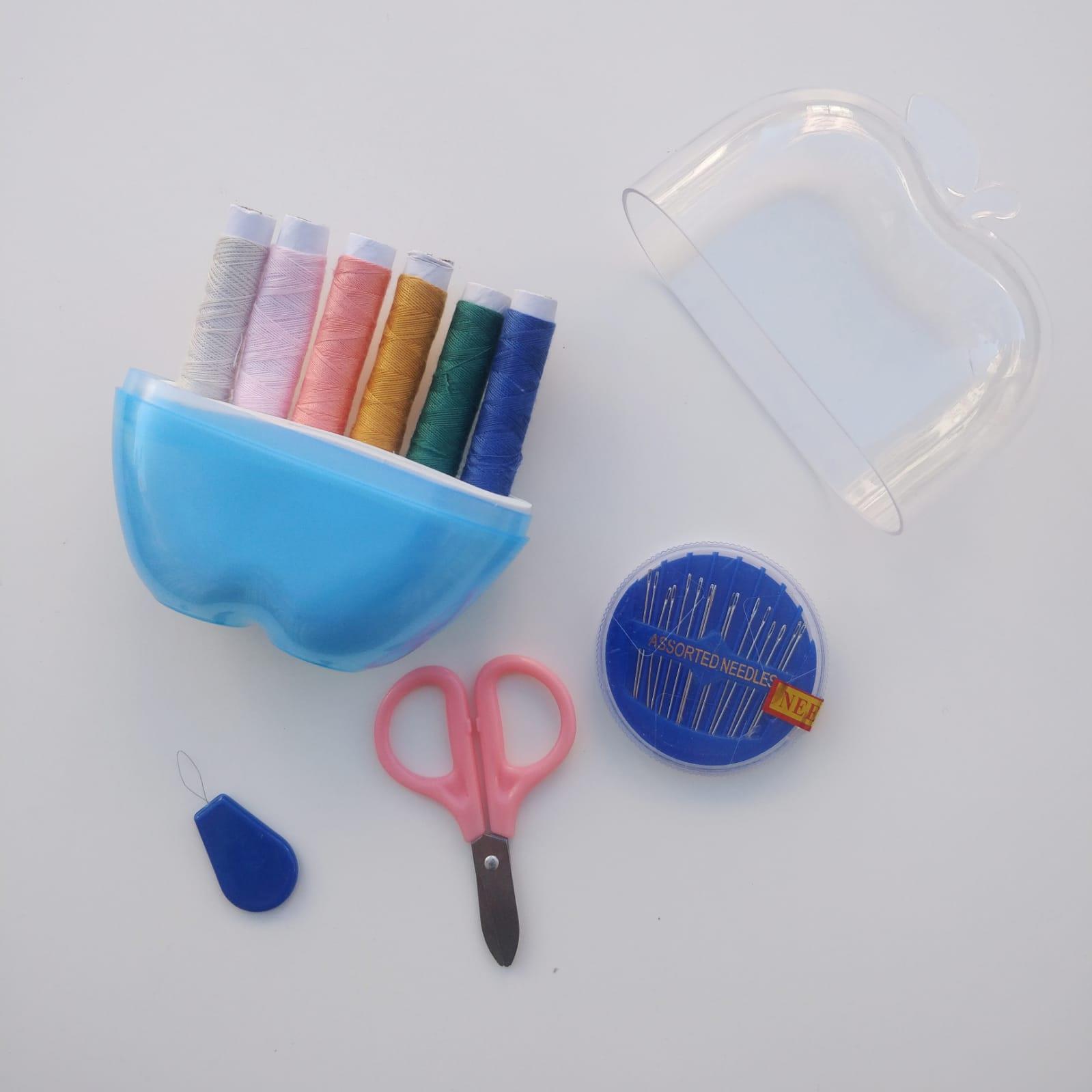 Dikiş İplik ve İğne seti Mavi Elma Kutulu Kod: 30864