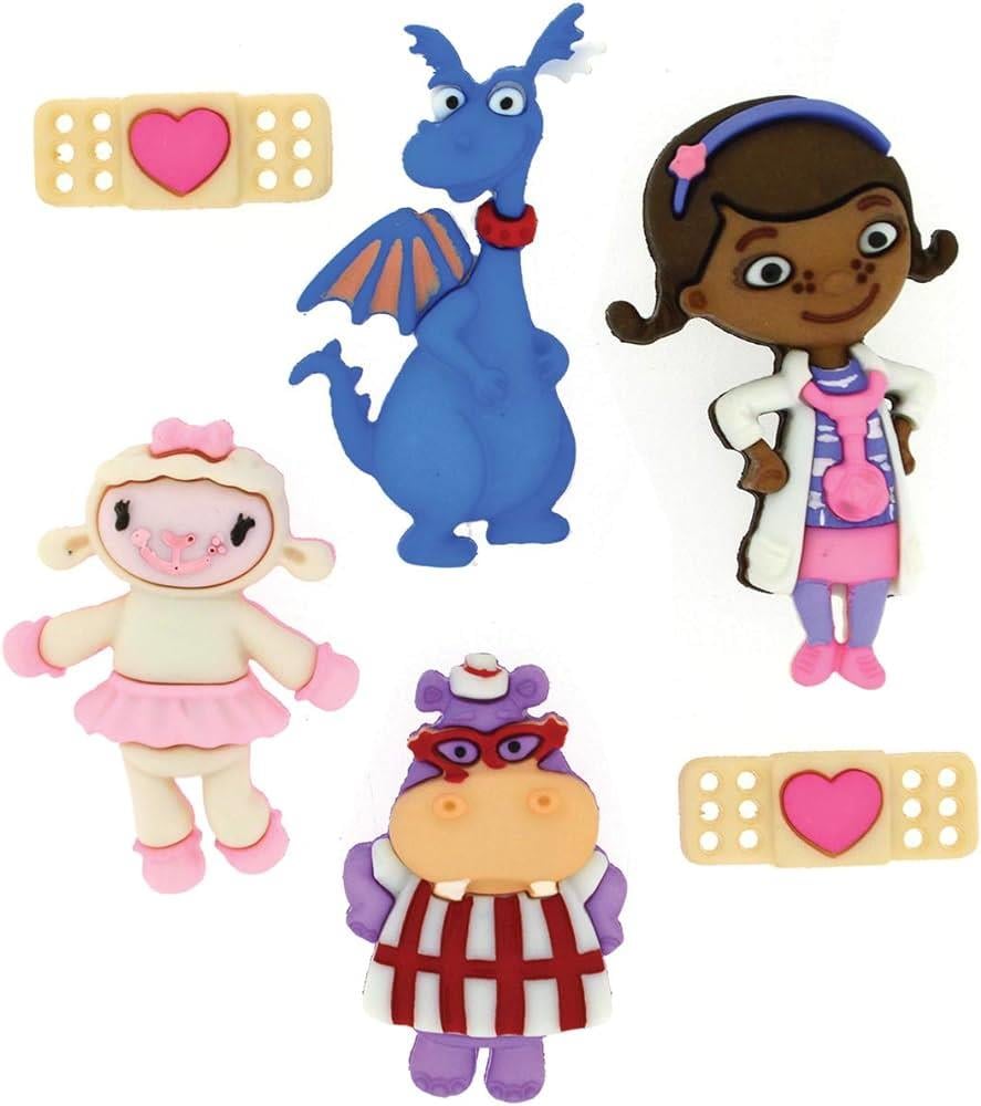 Dress It Up Dekoratif Oyuncak Figürlü Düğme 7731 | Disney Özel Seri