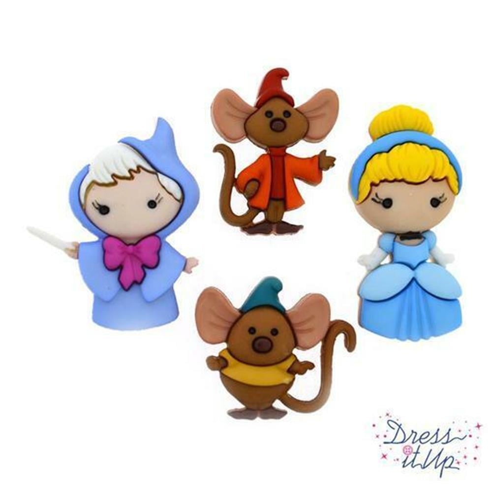 Dress It Up Dekoratif Oyuncak Figürlü Düğme 8959 | Disney Özel Seri