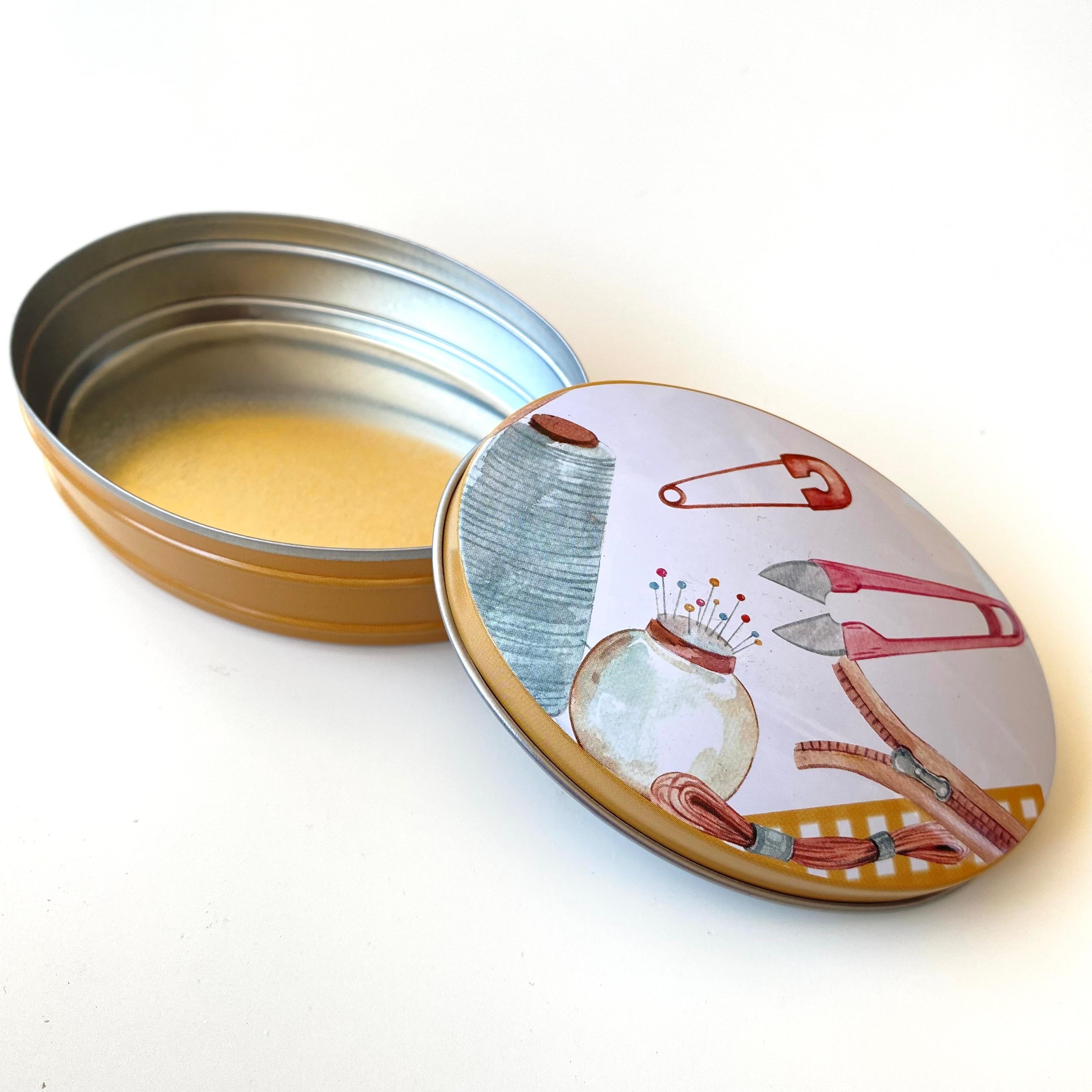 Elips Metal Kutu, Hediyelik, Takı, Dikiş ve Hobi Kutusu  70054  *6,5 Cm *9 Cm *6 Cm *3 Cm Model H