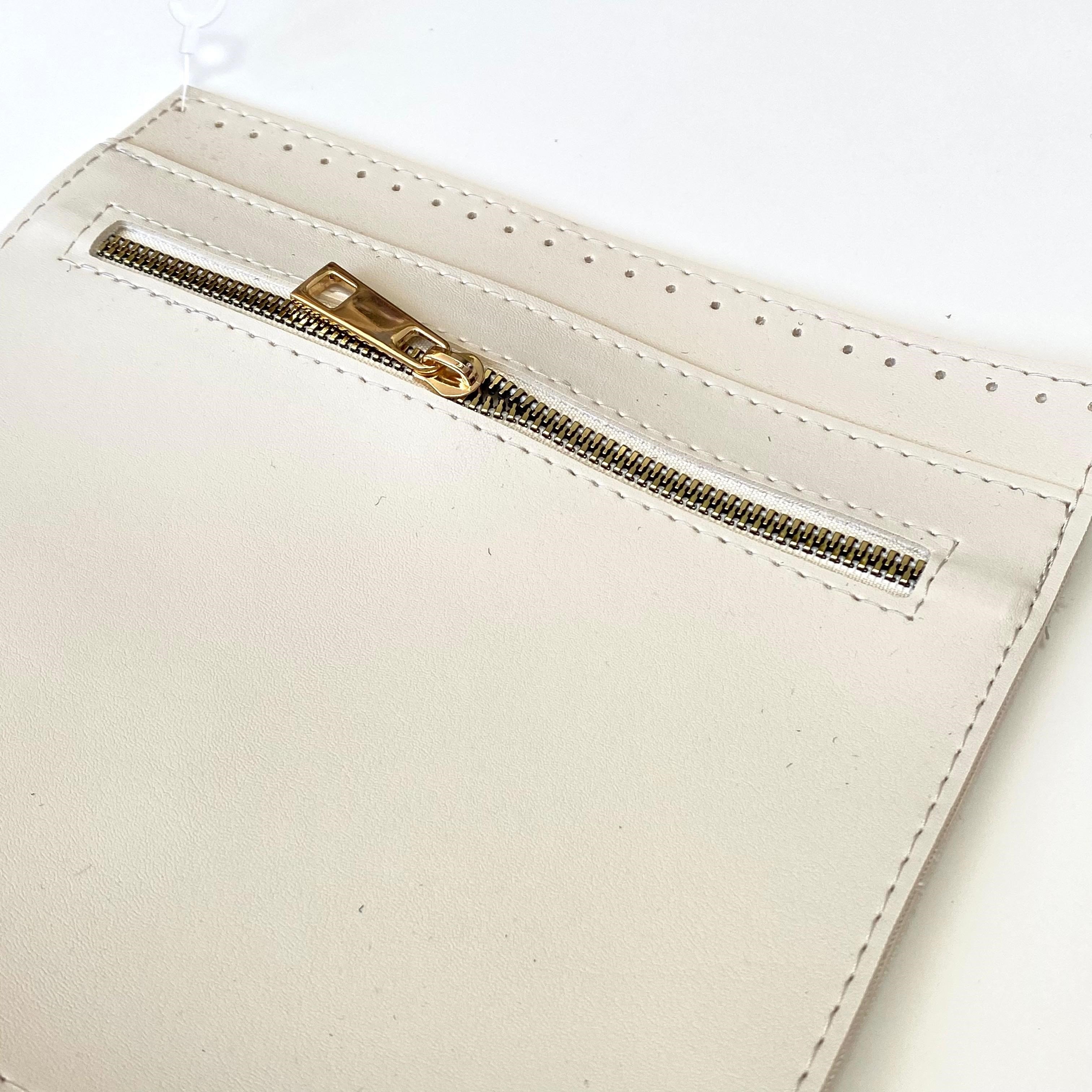 Fermuarlı Çanta Cebi Örgü Malzemesi 21 X 19 Cm Krem B