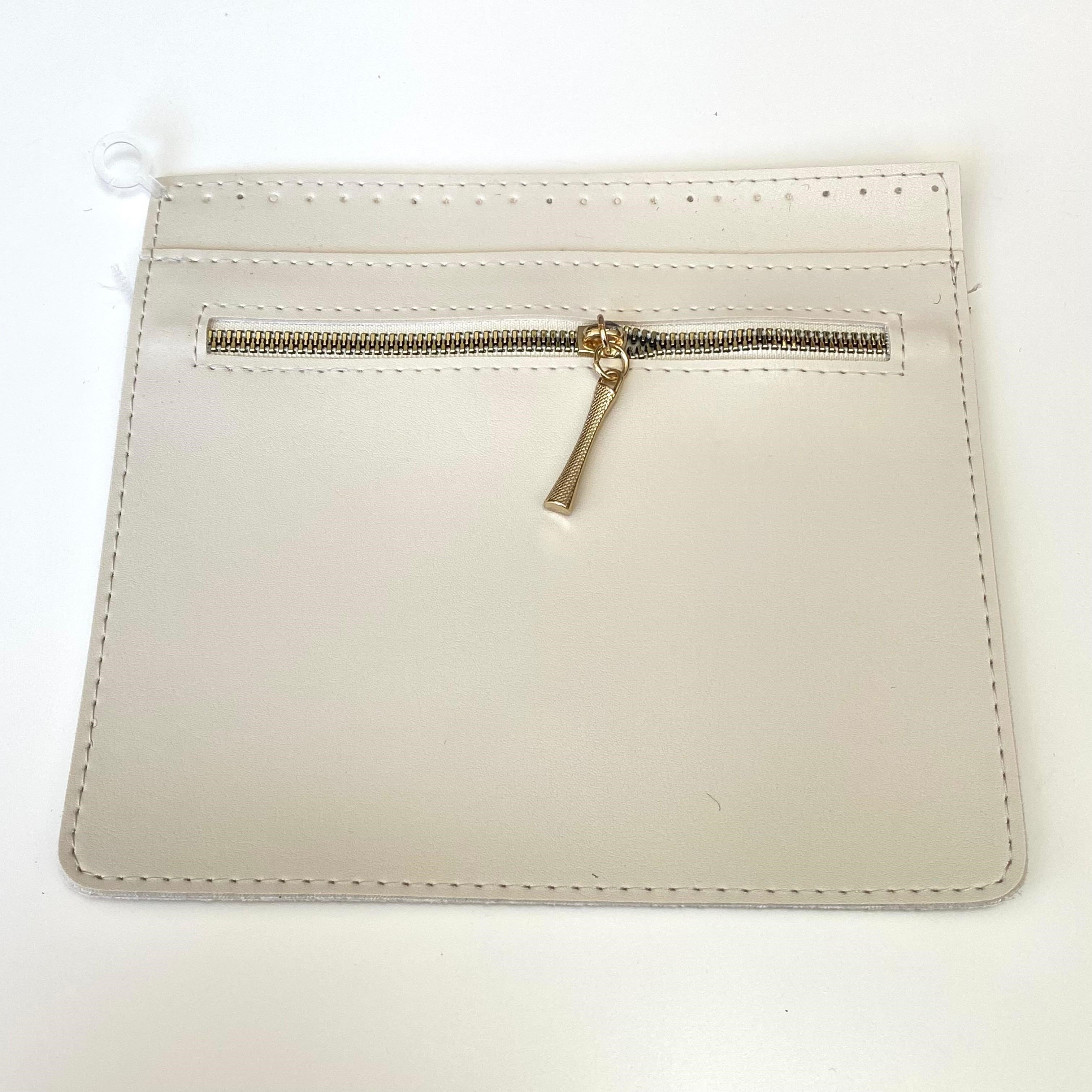 Fermuarlı Çanta Cebi Örgü Malzemesi 21 X 19 Cm Krem A